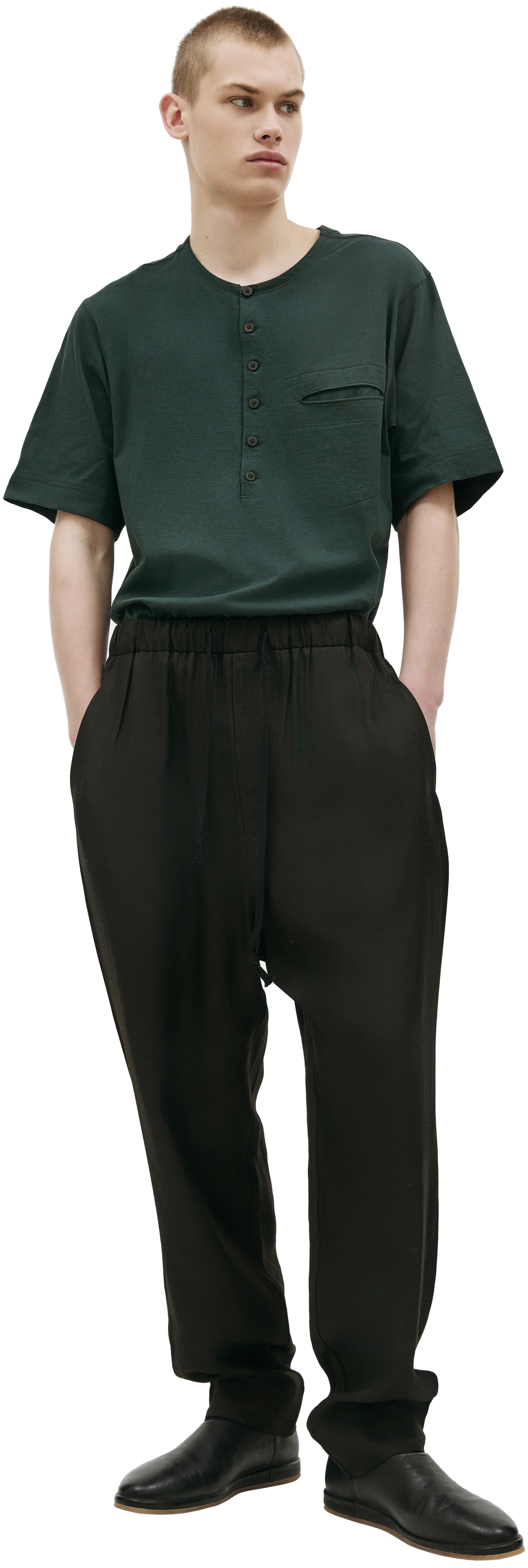 Ziggy Chen Drawstring-waistband trousers