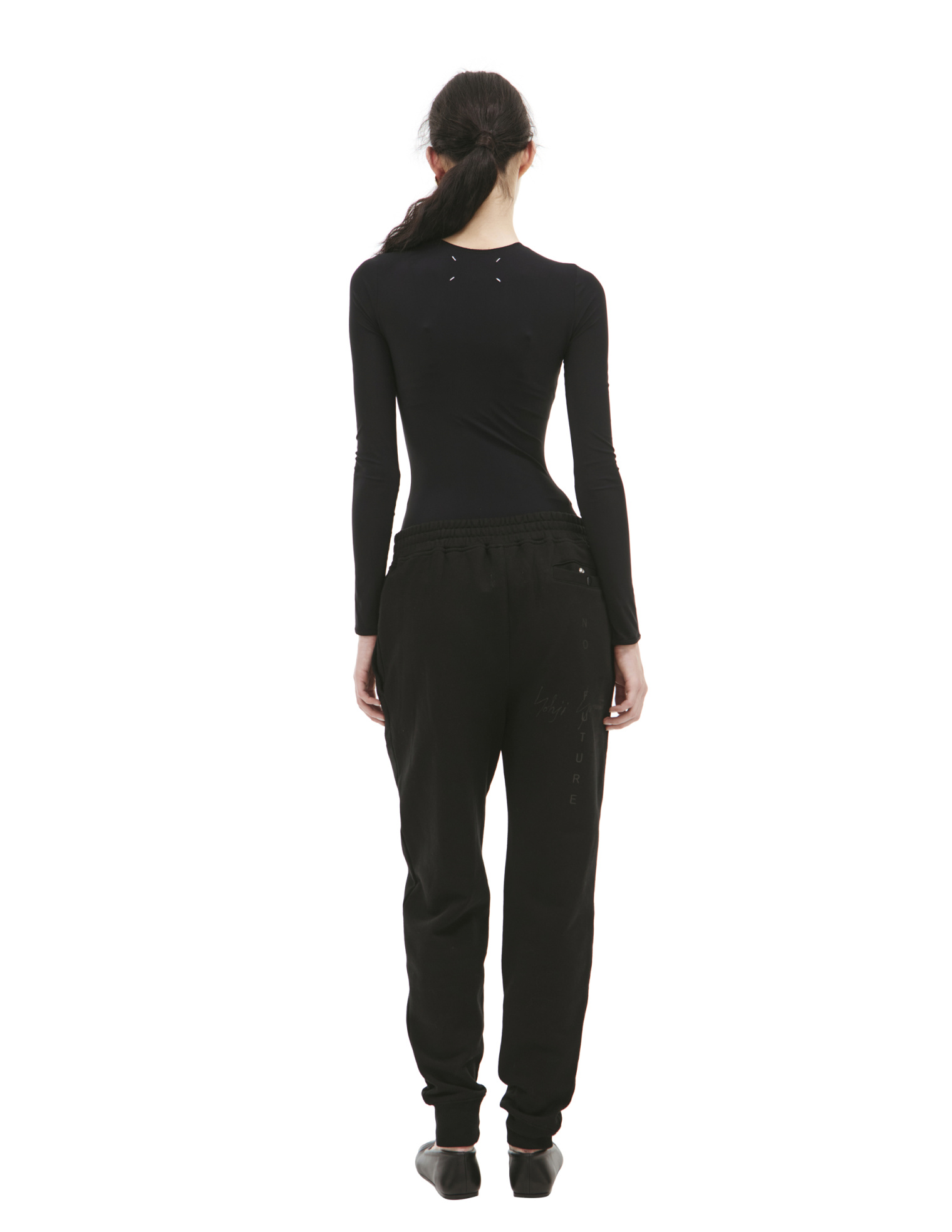 Yohji Yamamoto Black trousers with patch