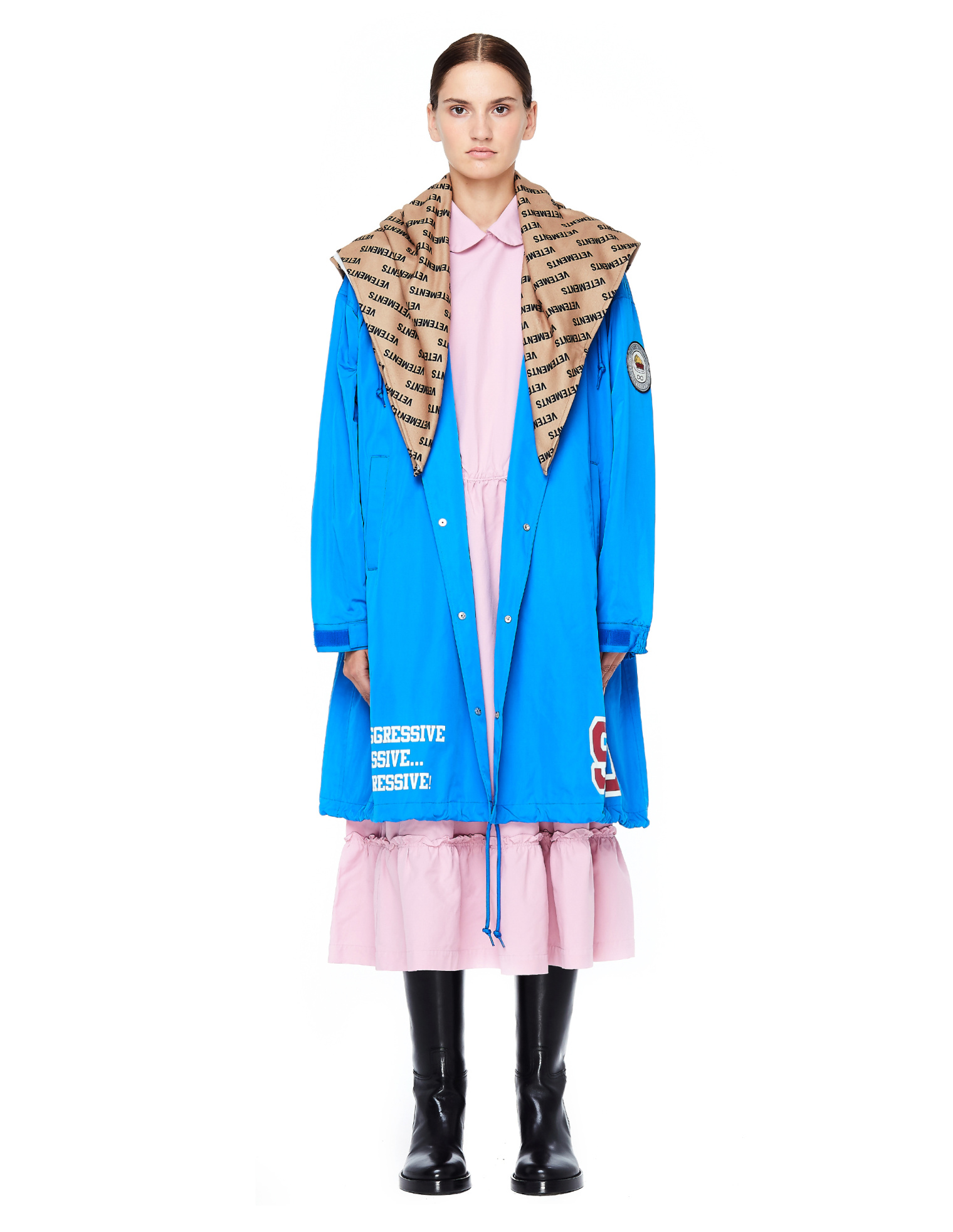 Undercover Total Youth Printed Blue Raincoat