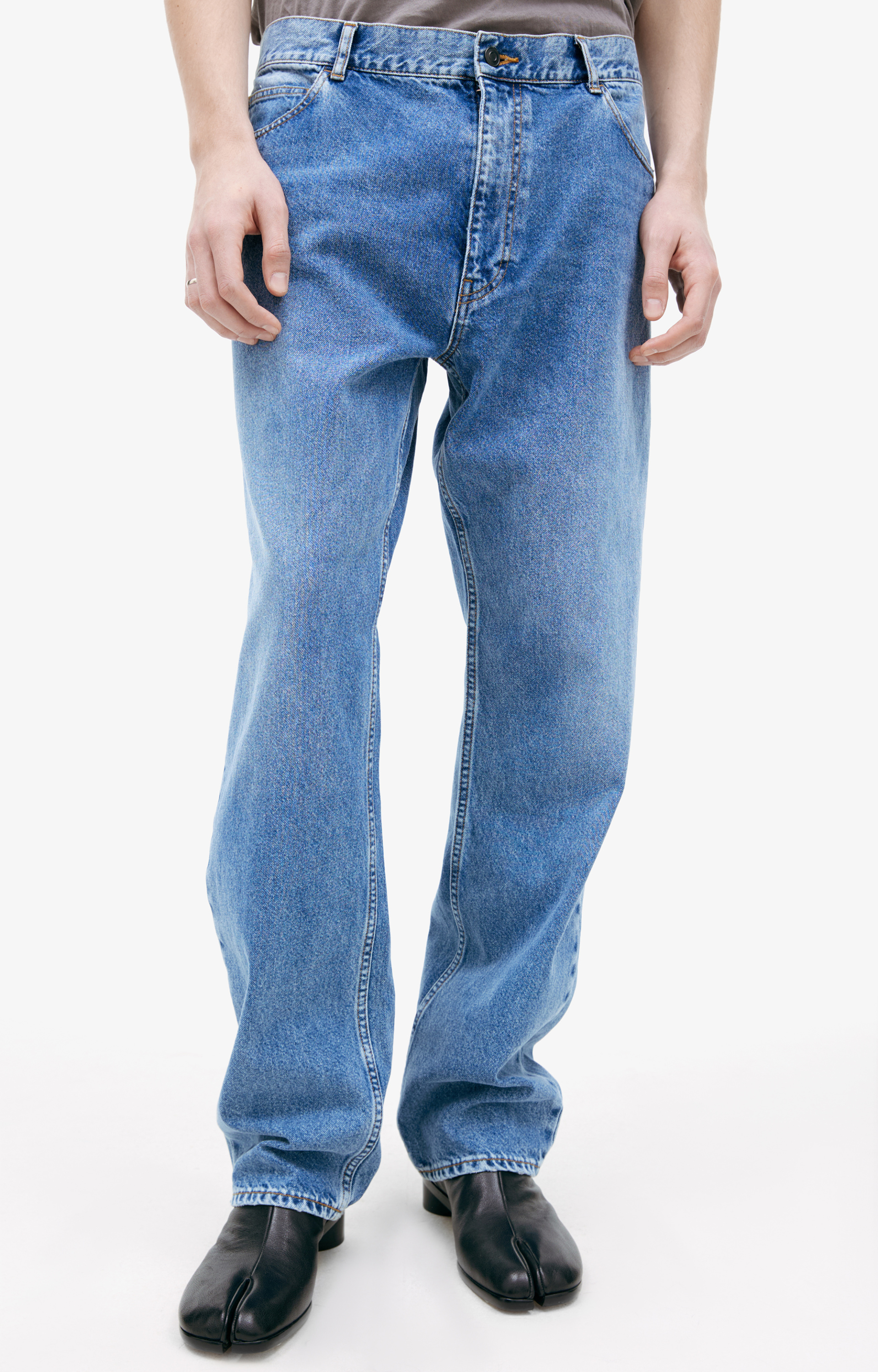 The Row Wide cotton jeans