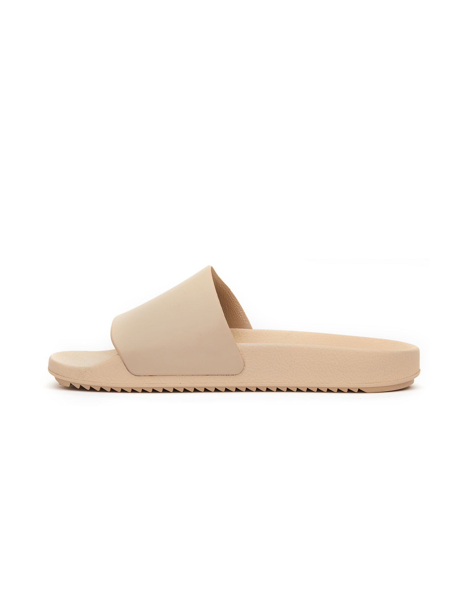 DRKSHDW by Rick Owens Beige Rubber Slides
