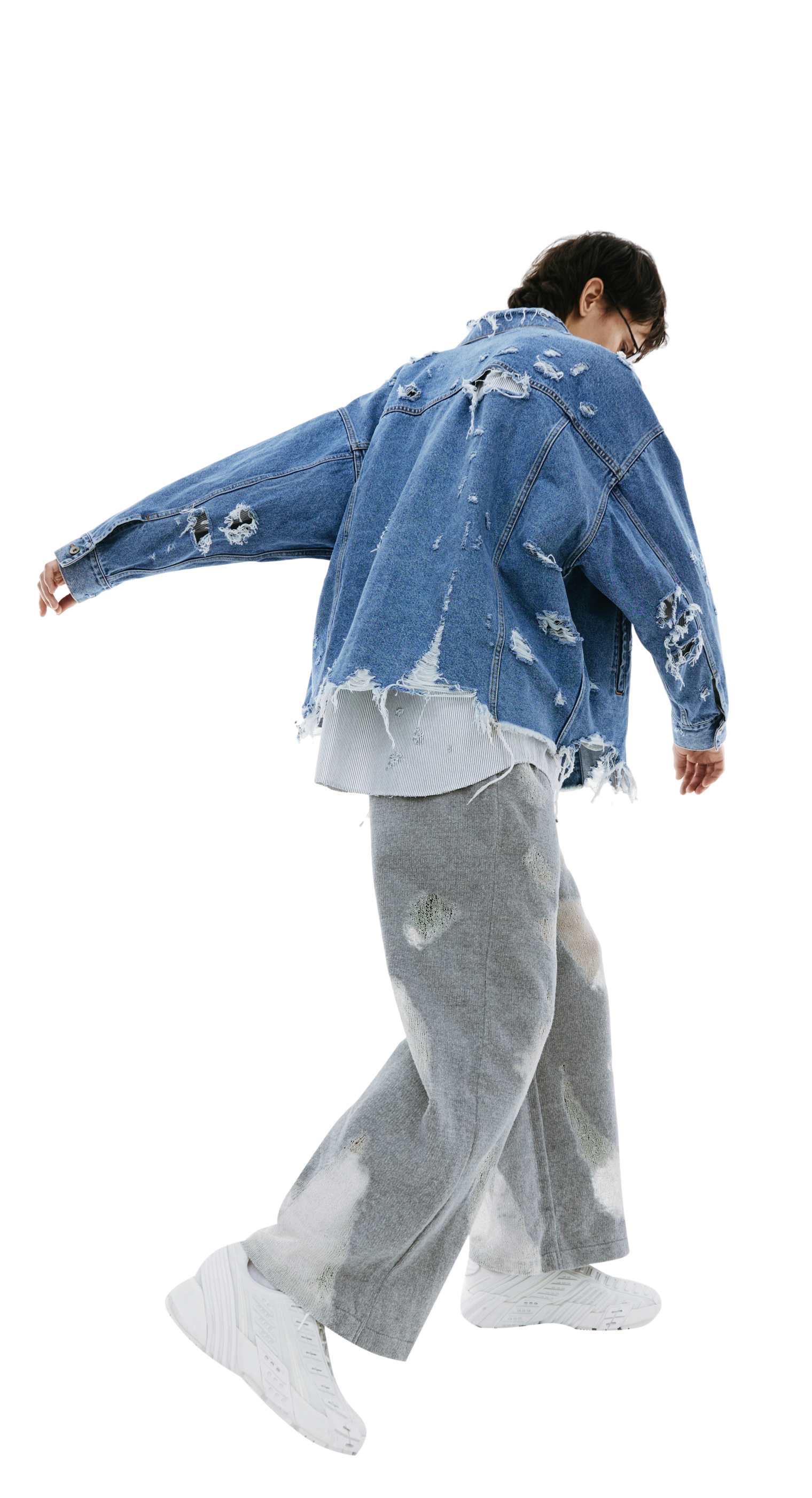Doublet Distressed denim jacket