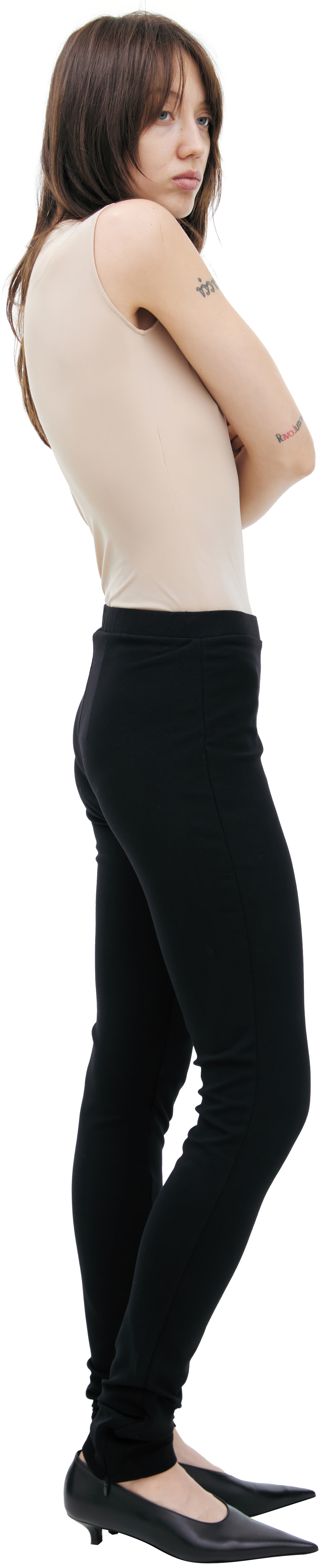 TOTEME Black zipper leggings