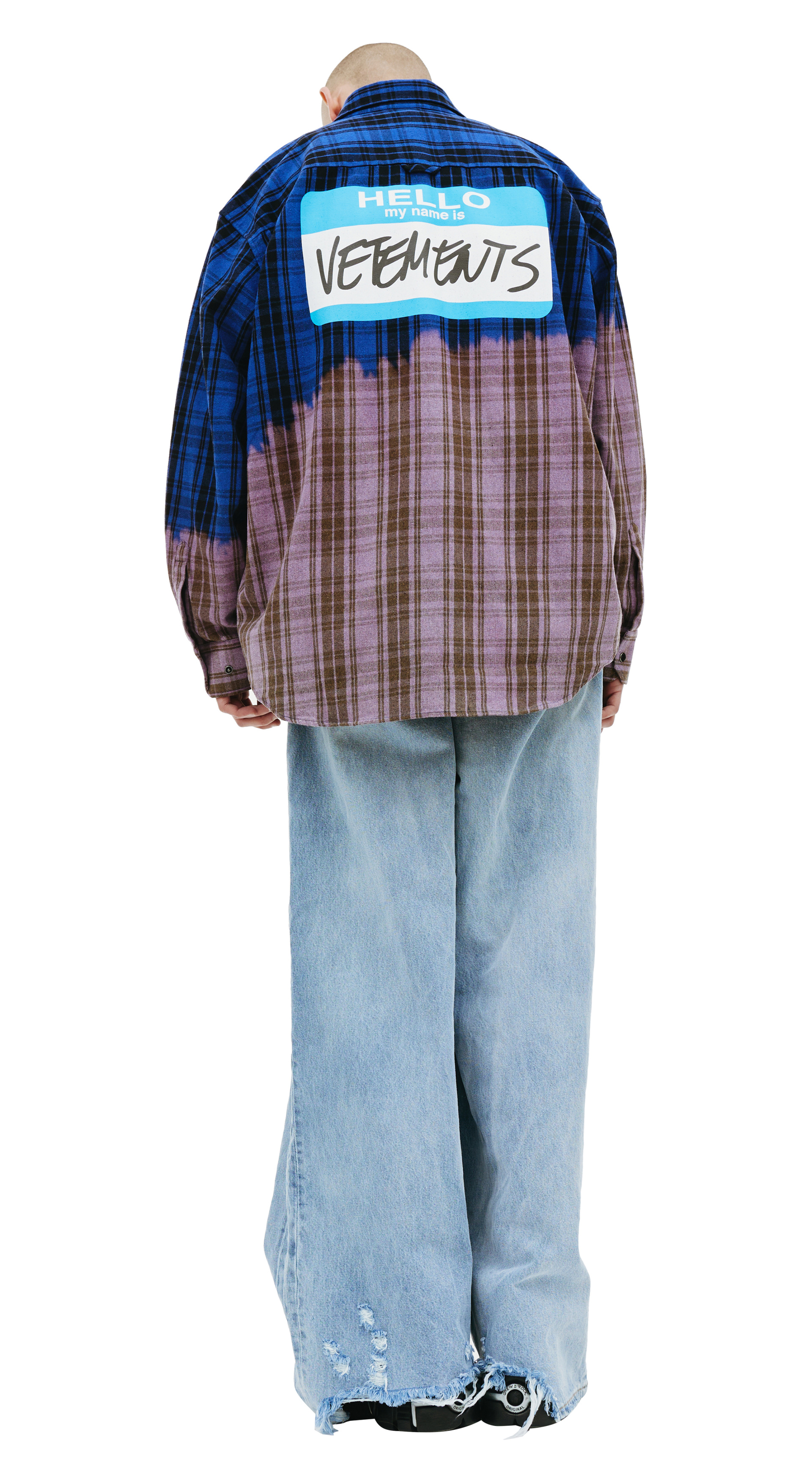 VETEMENTS \'My name is\' checked shirt