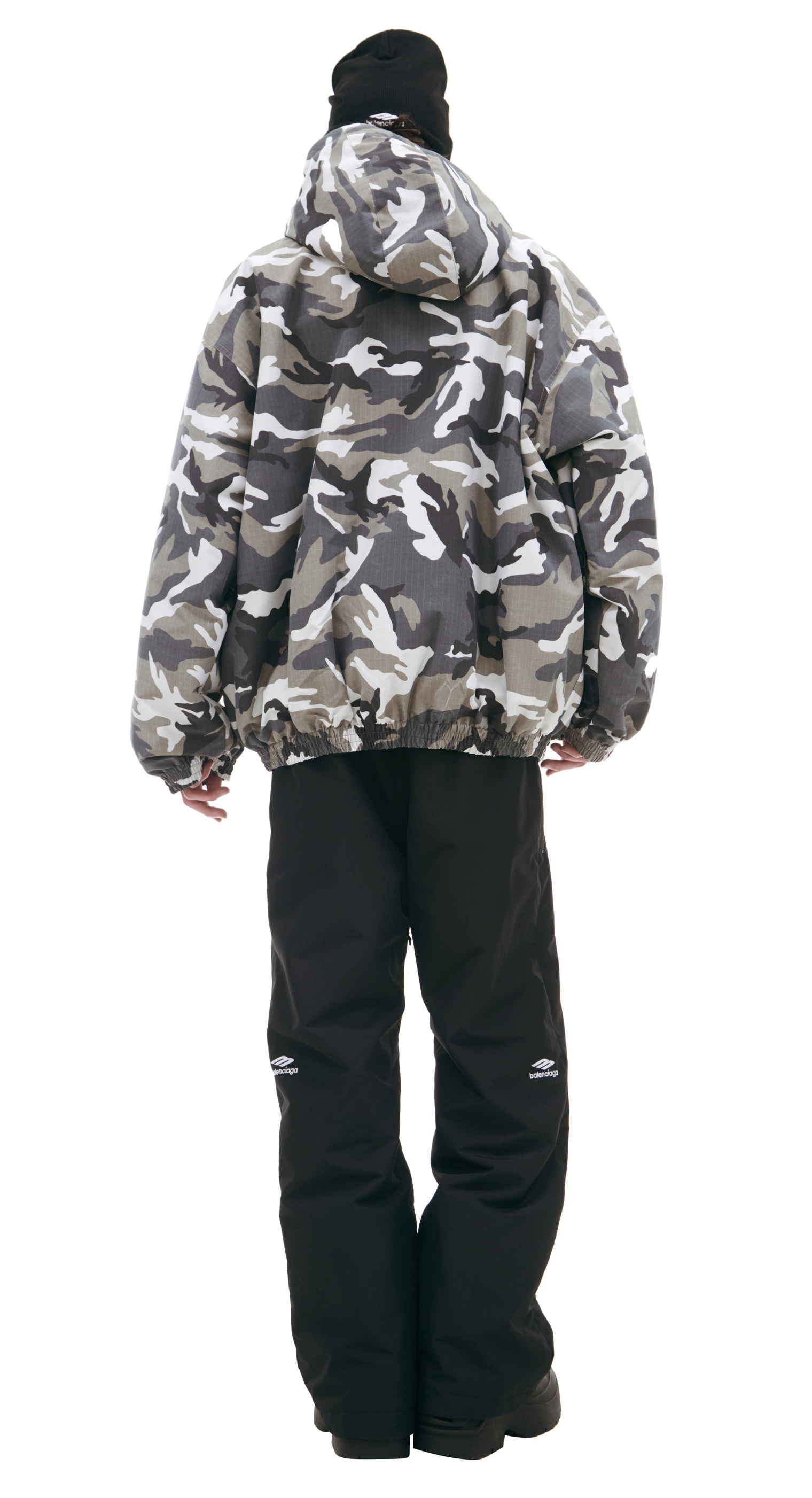 Balenciaga Camouflage hooded jacket