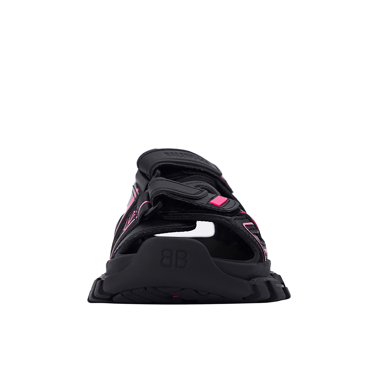 Balenciaga Black & Pink Track Sandals