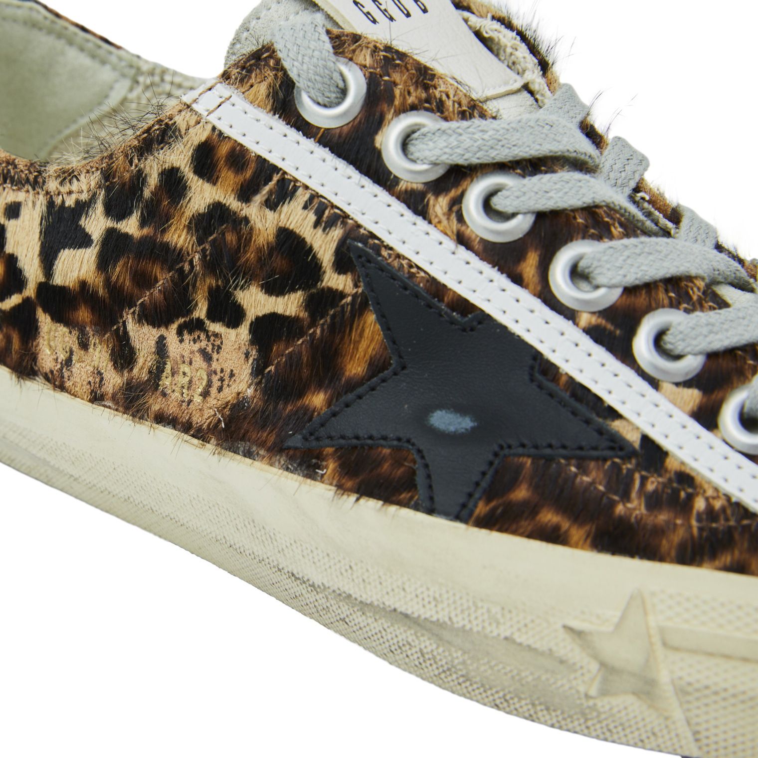 Golden Goose V-Star leopard sneakers