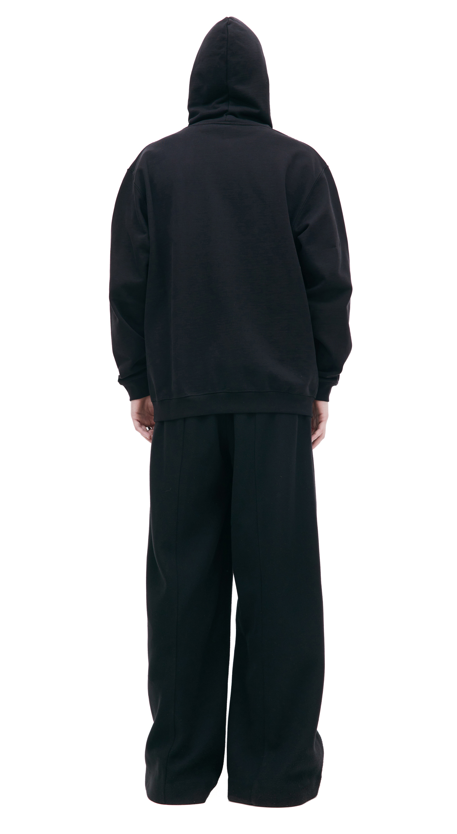 VTMNTS Black printed hoodie