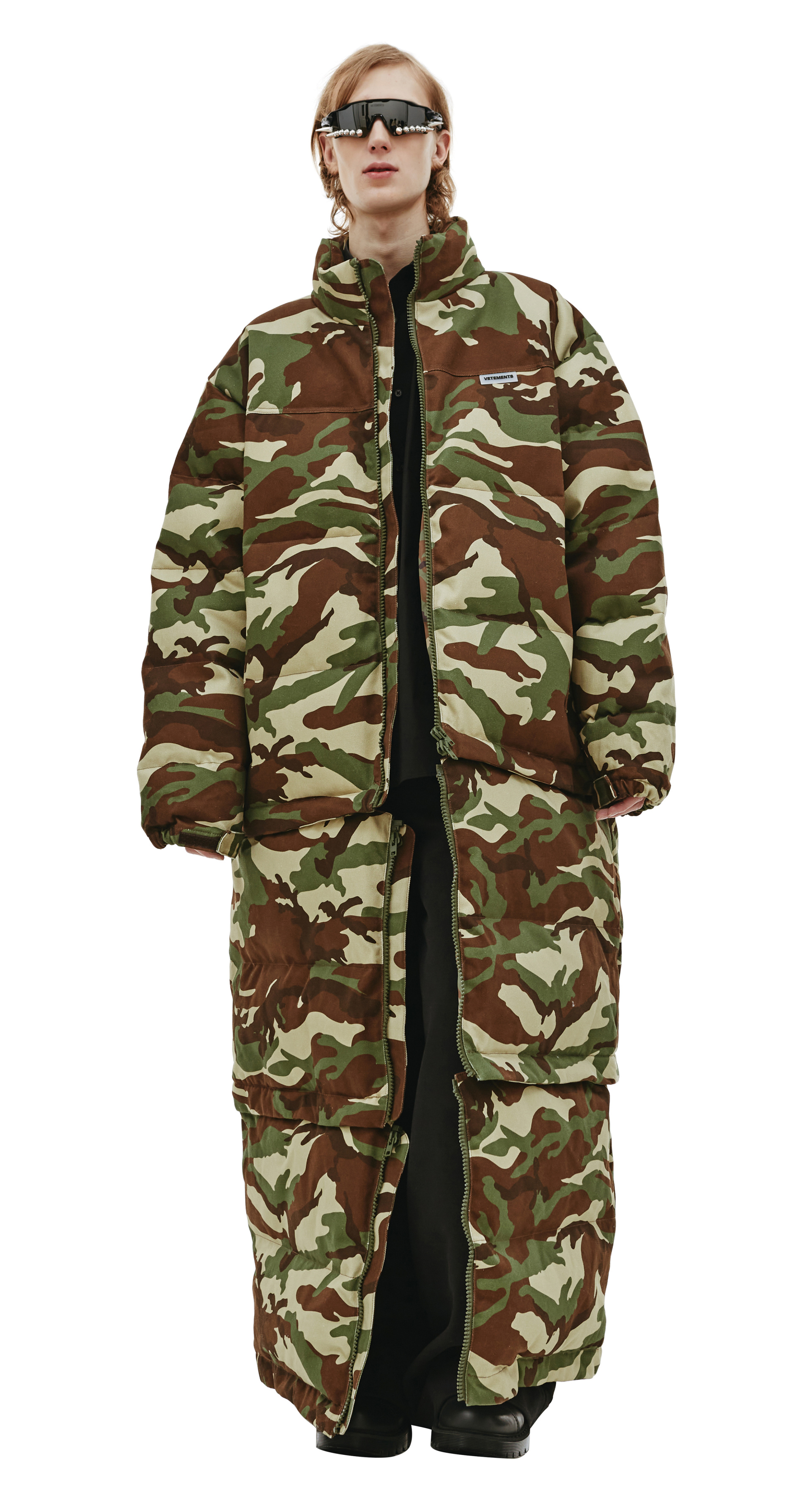 VETEMENTS Camouflage Maxi Padded Coat