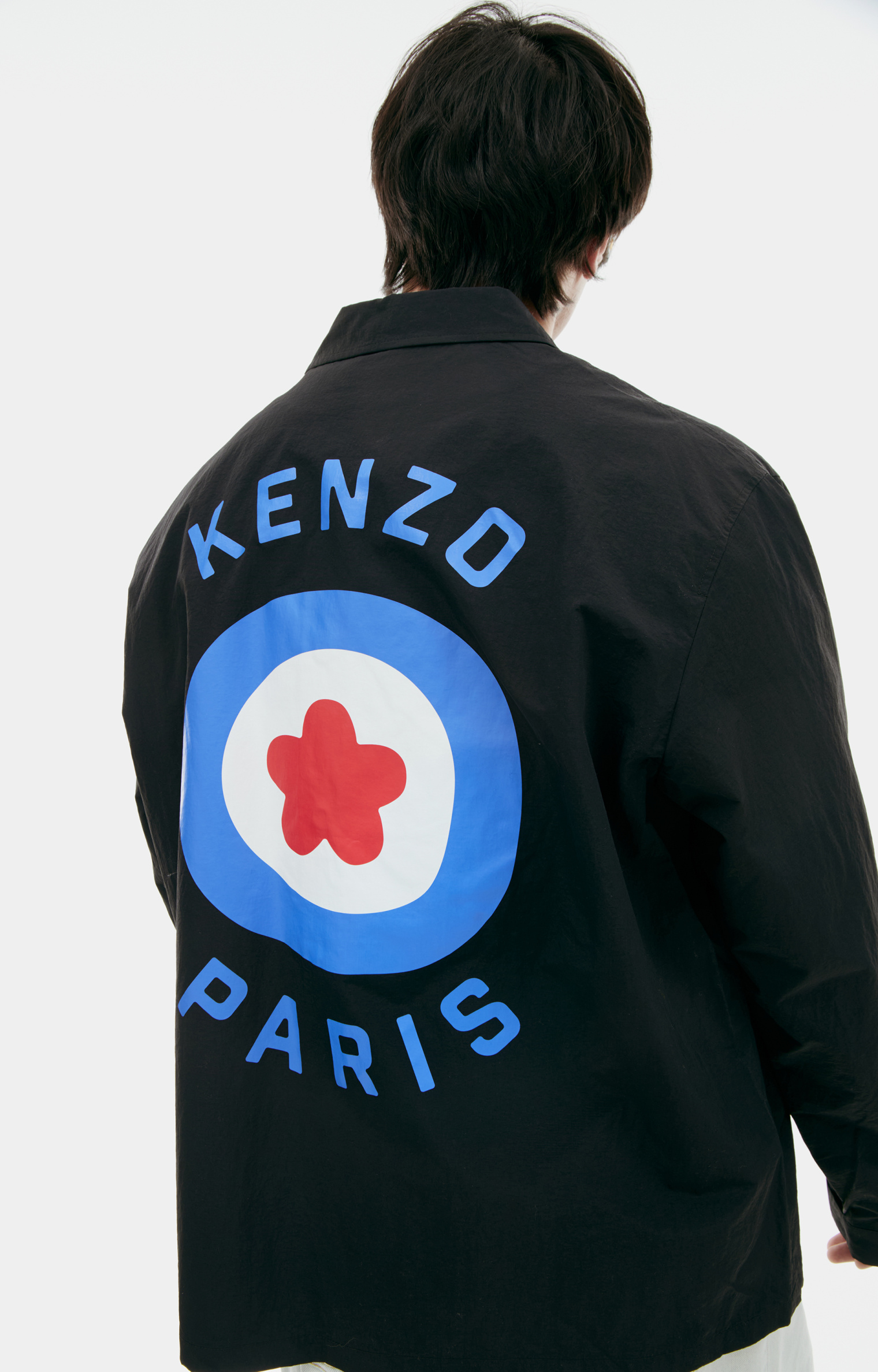 KENZO Black button-down jacket