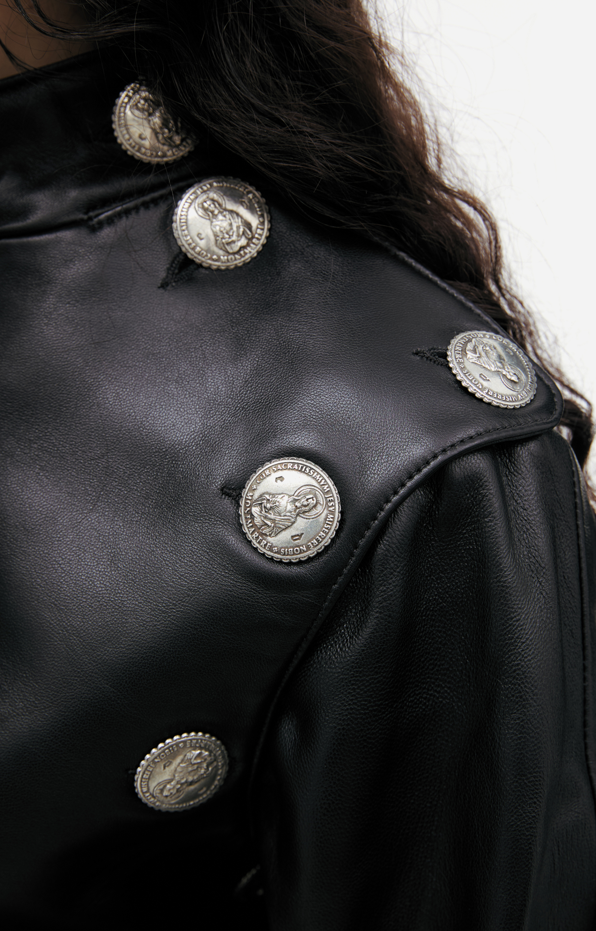 Enfants Riches Déprimés Leather jacket with buttons