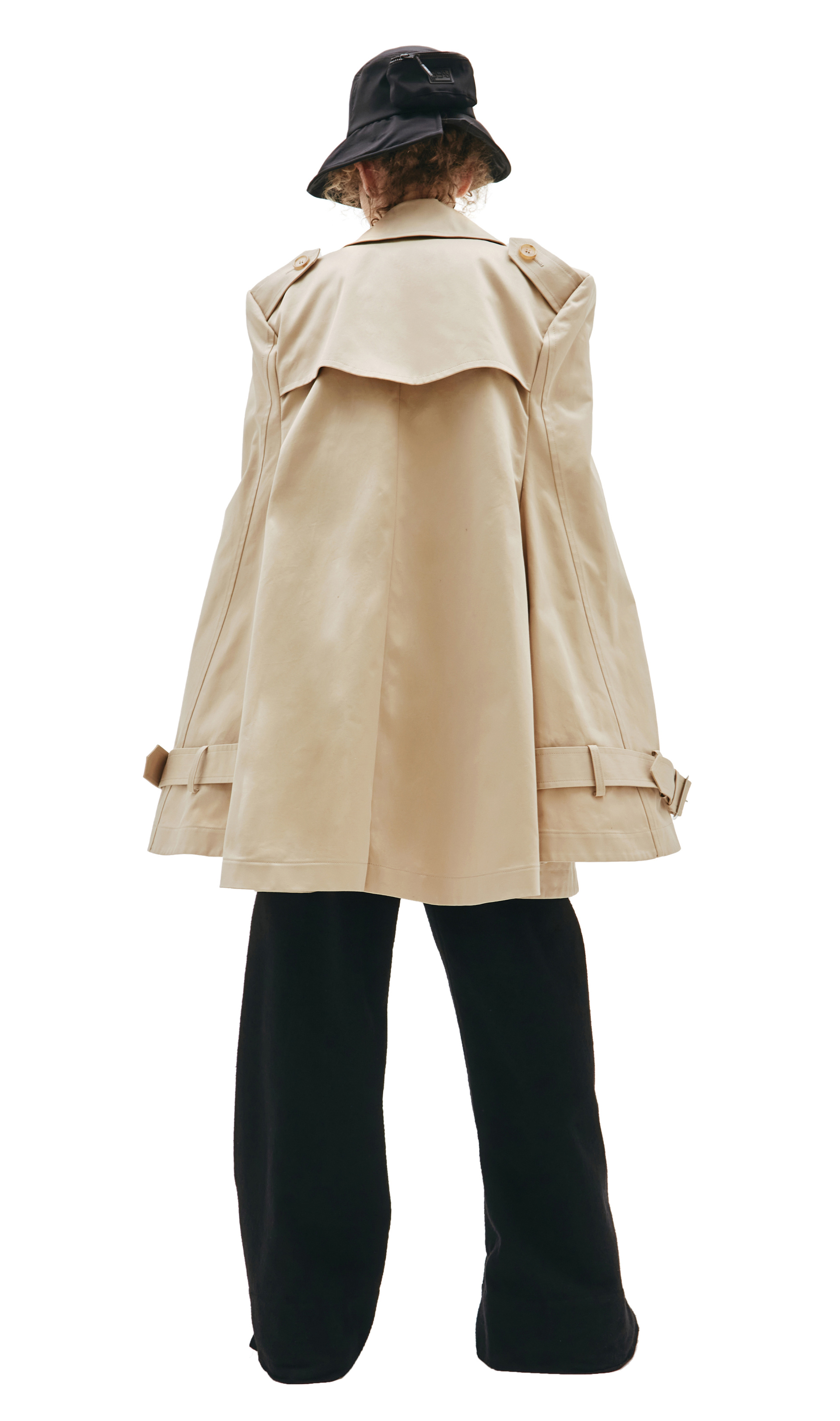 Junya Watanabe Beige Cotton Trench Coat
