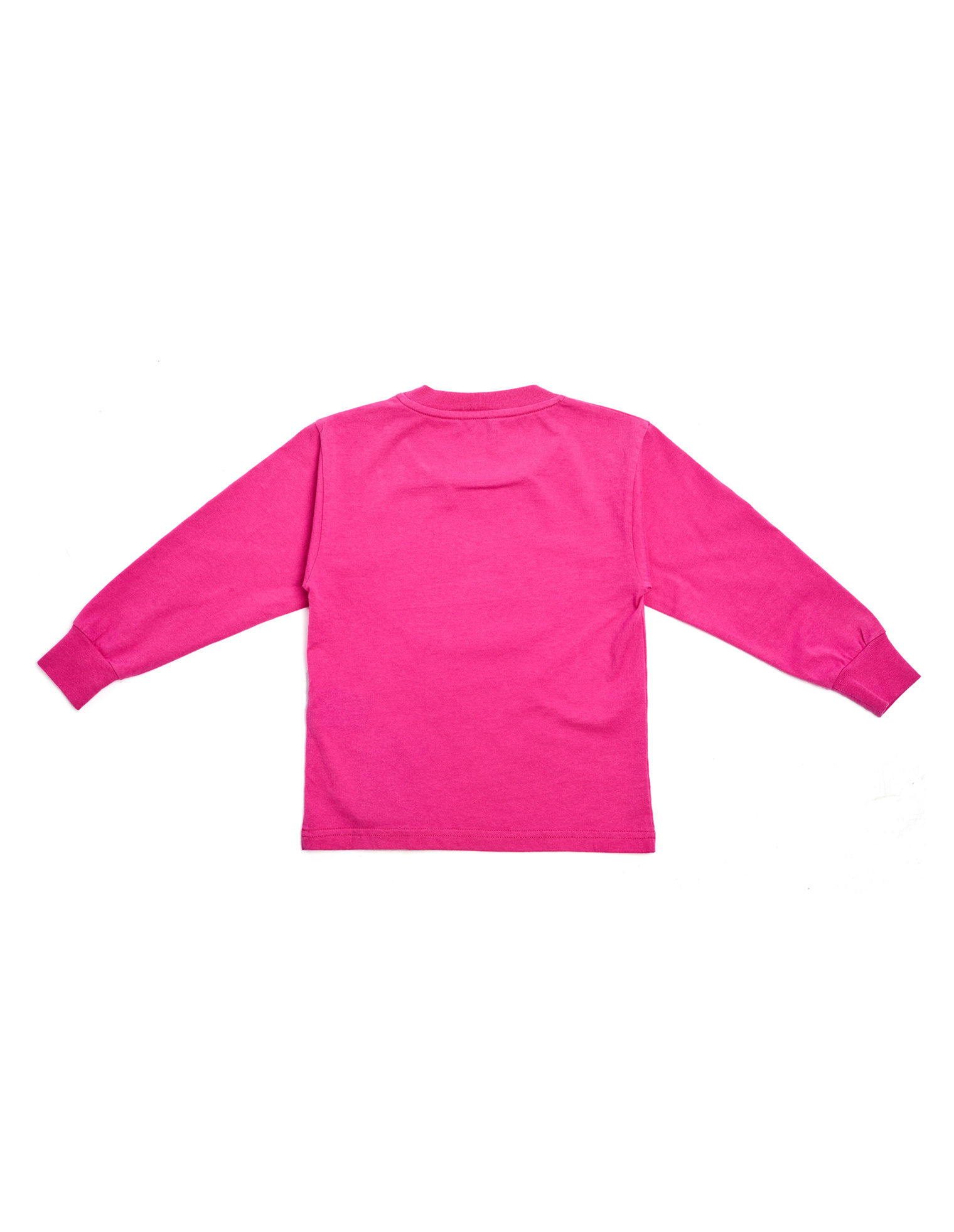 Pink Cotton Bonjour L S T Shirt