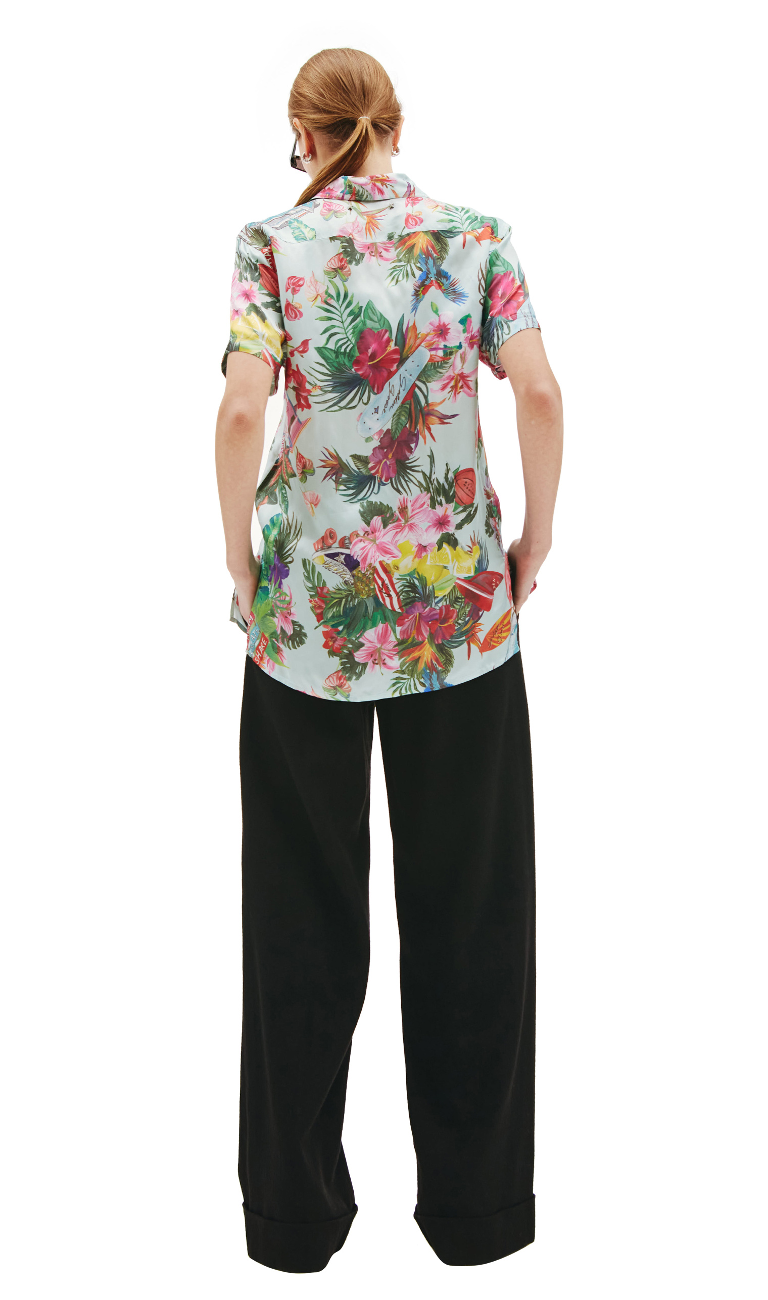 Golden Goose Shirt with tropical print