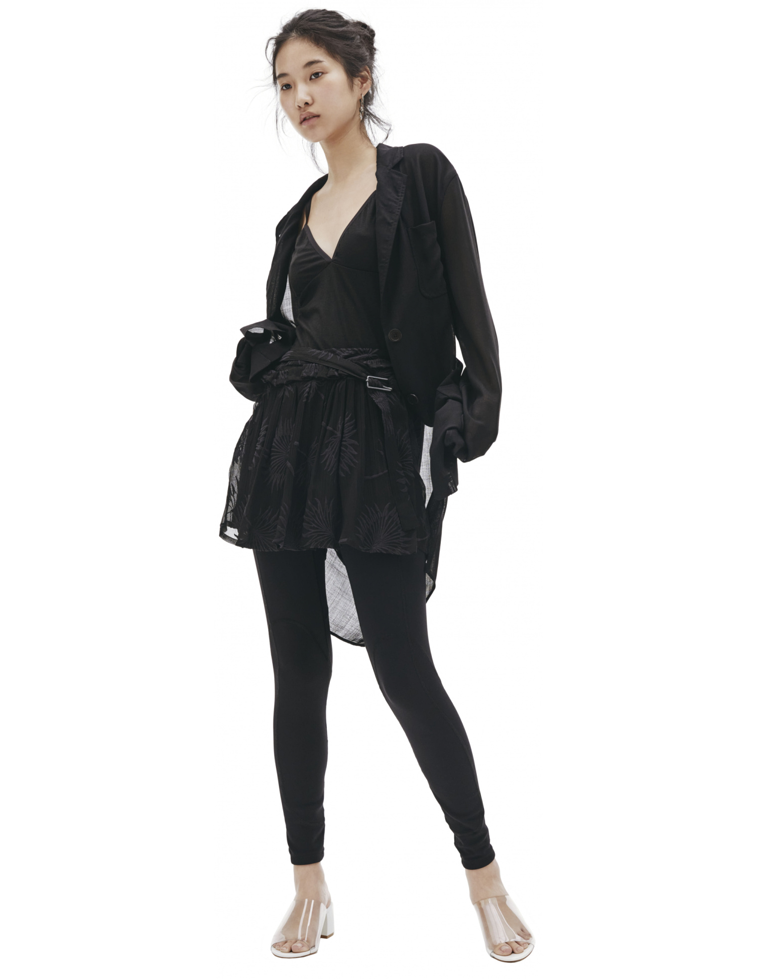 Ann Demeulemeester Cotton and silk shorts