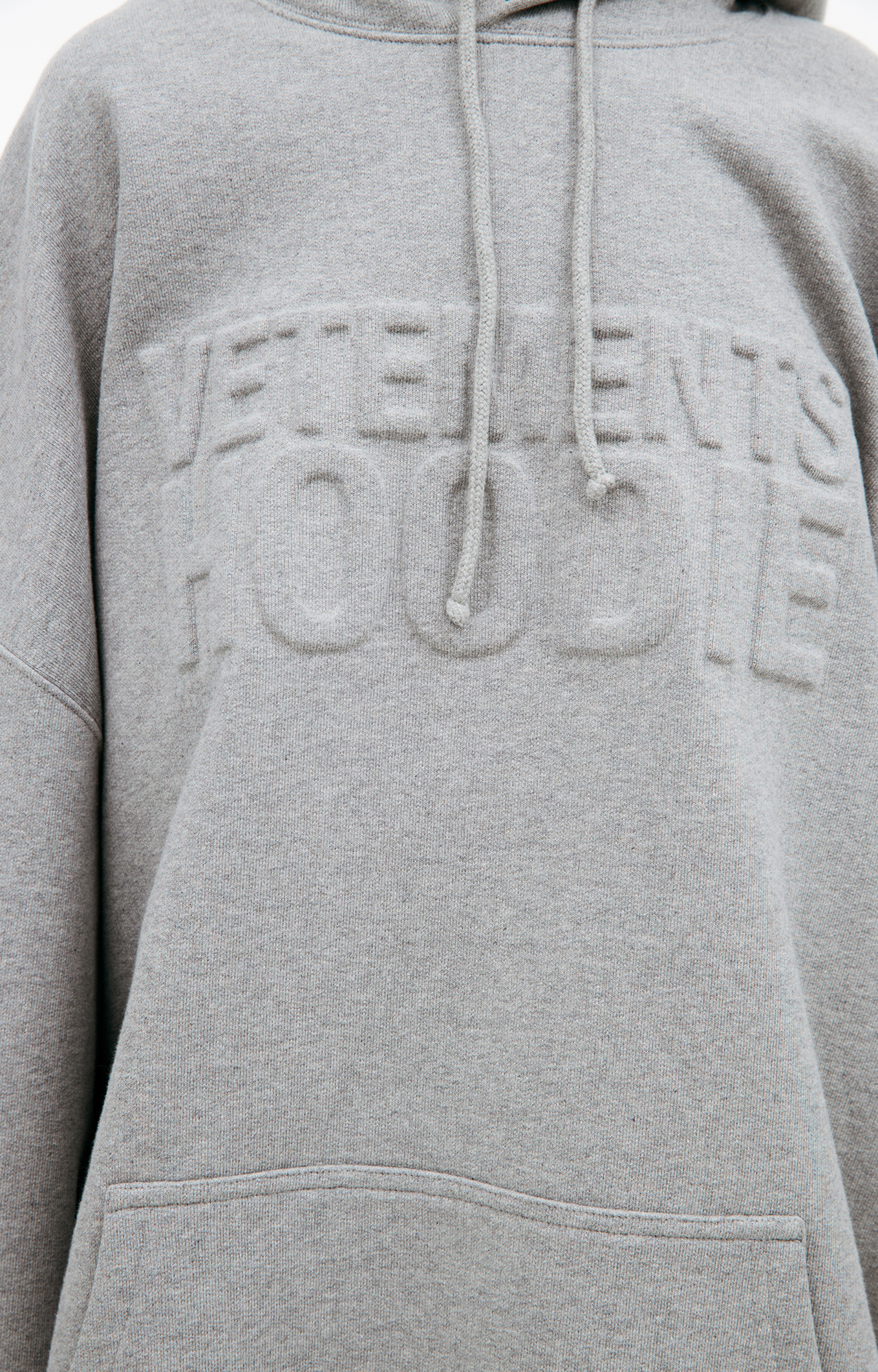 VETEMENTS Gray Illusion hoodie