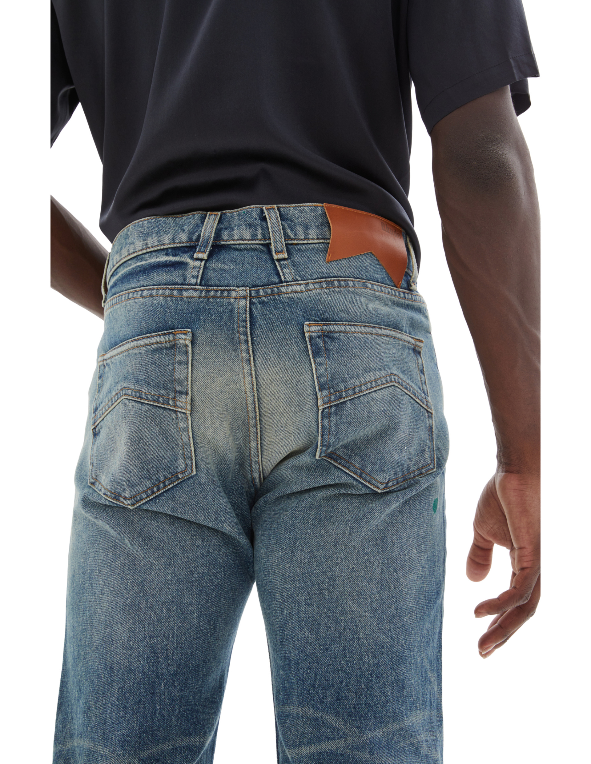 RHUDE Jeans with scuffed effect