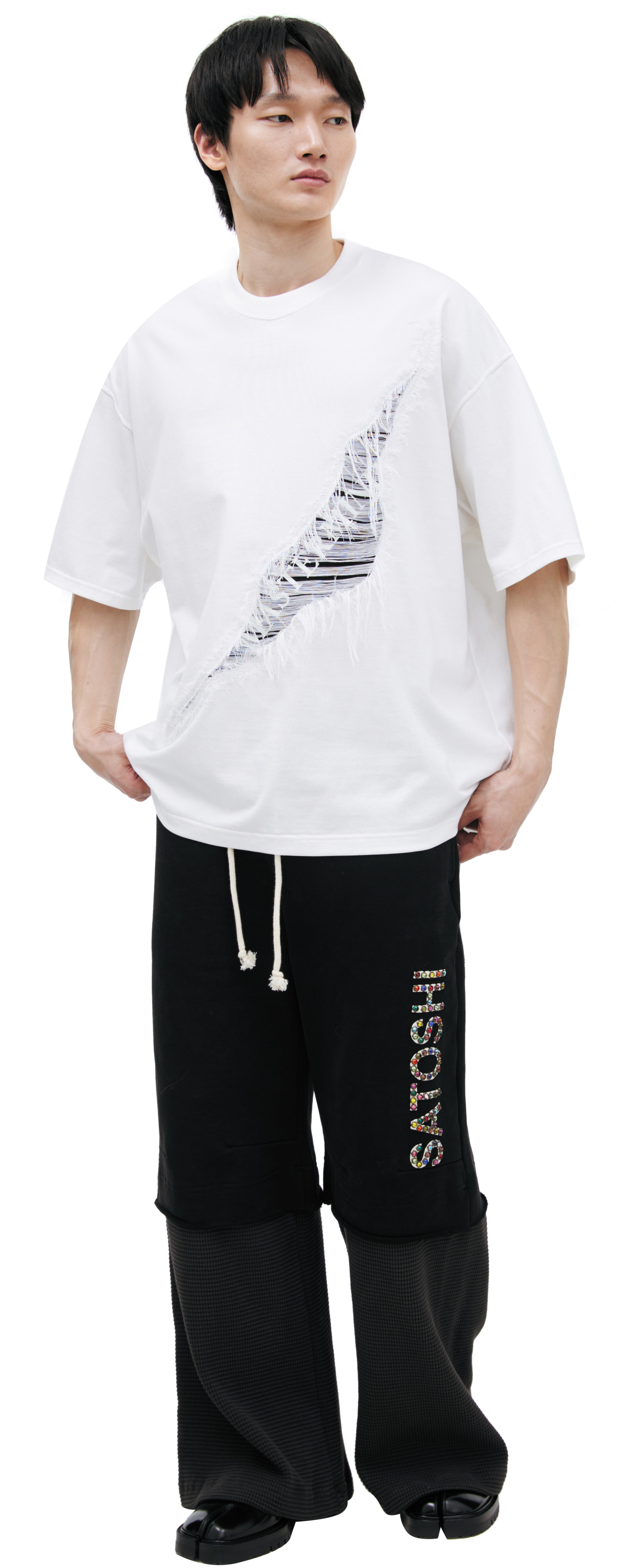 Mastermind WORLD White T-shirt with threads