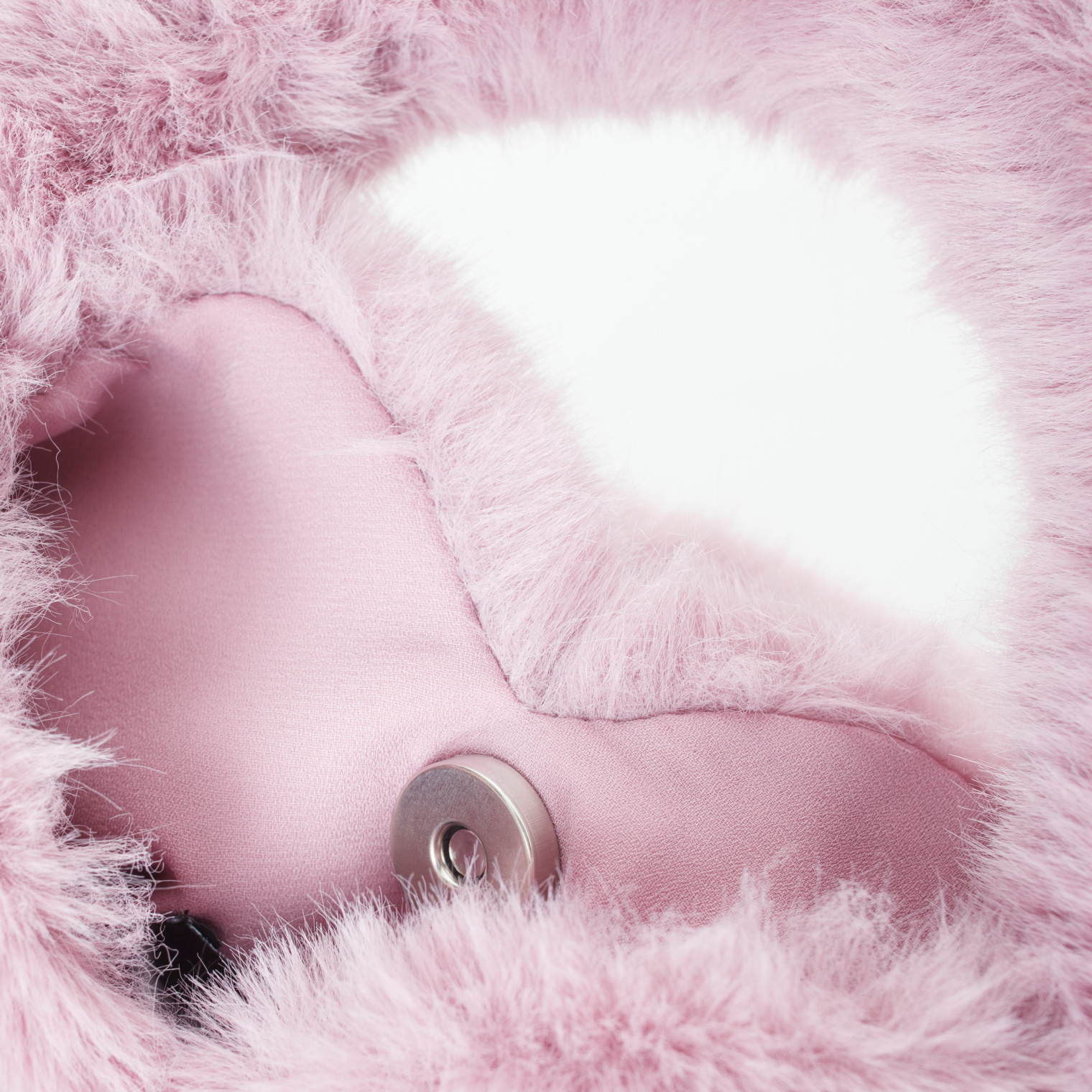 Blumarine Pink Faux-fur Heart Bag