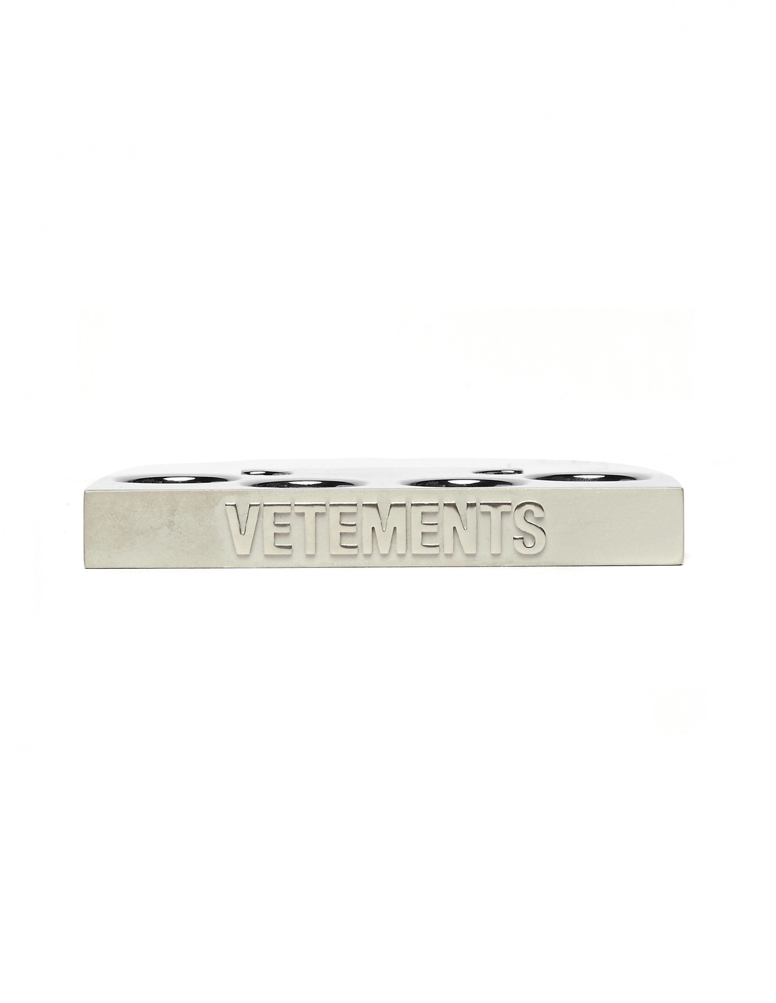 VETEMENTS Серебристое кольцо-кастет