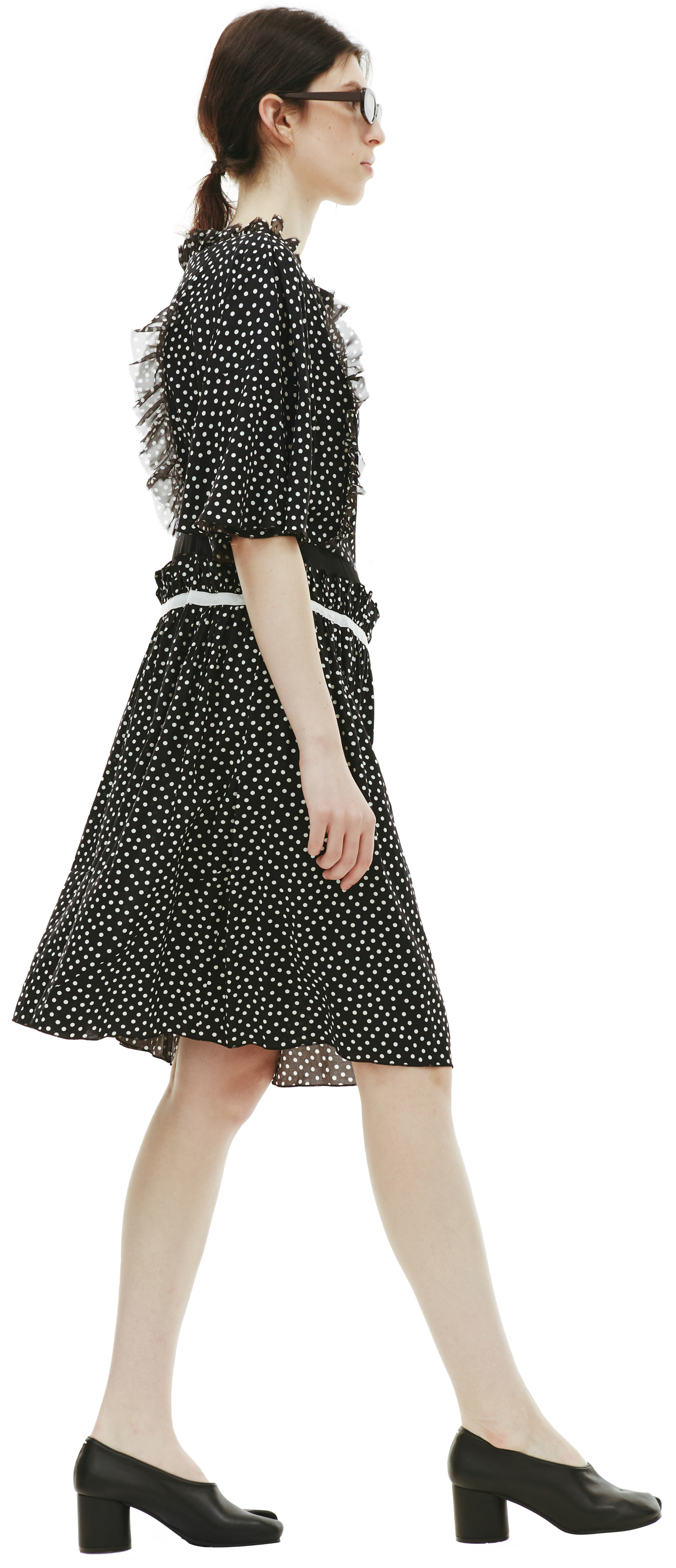 Undercover Polka Dot Dress with Ruffles