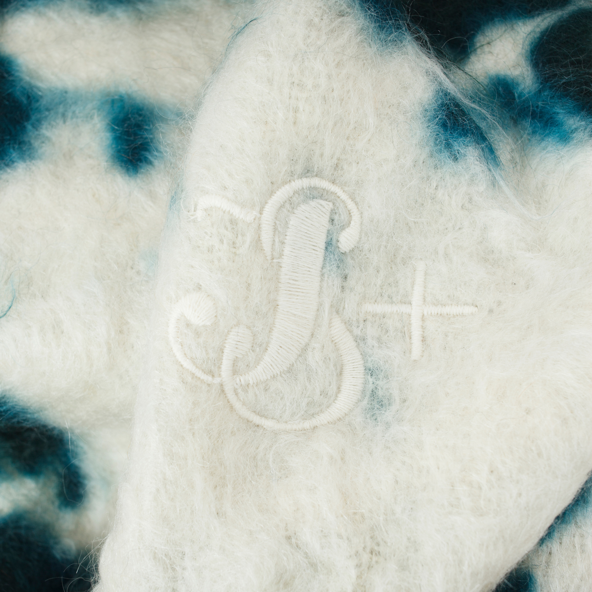 Jil Sander Tie-dye mohair scarf