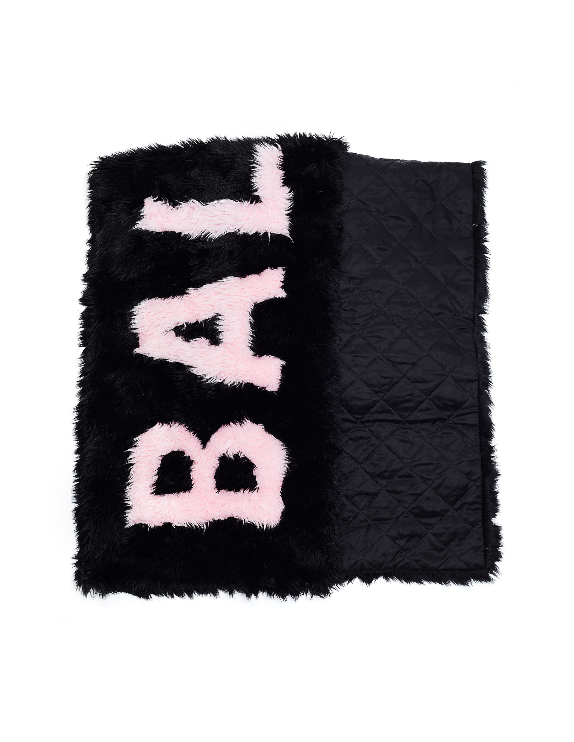 Balenciaga Black Giant Faux Fur Scarf