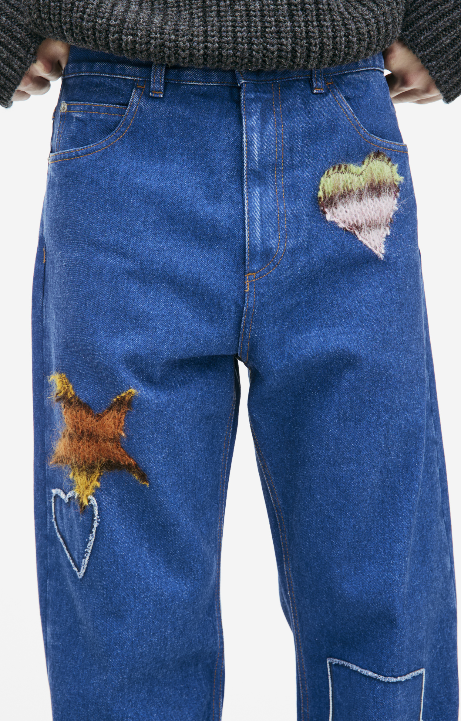 Marni Straight jeans with patches