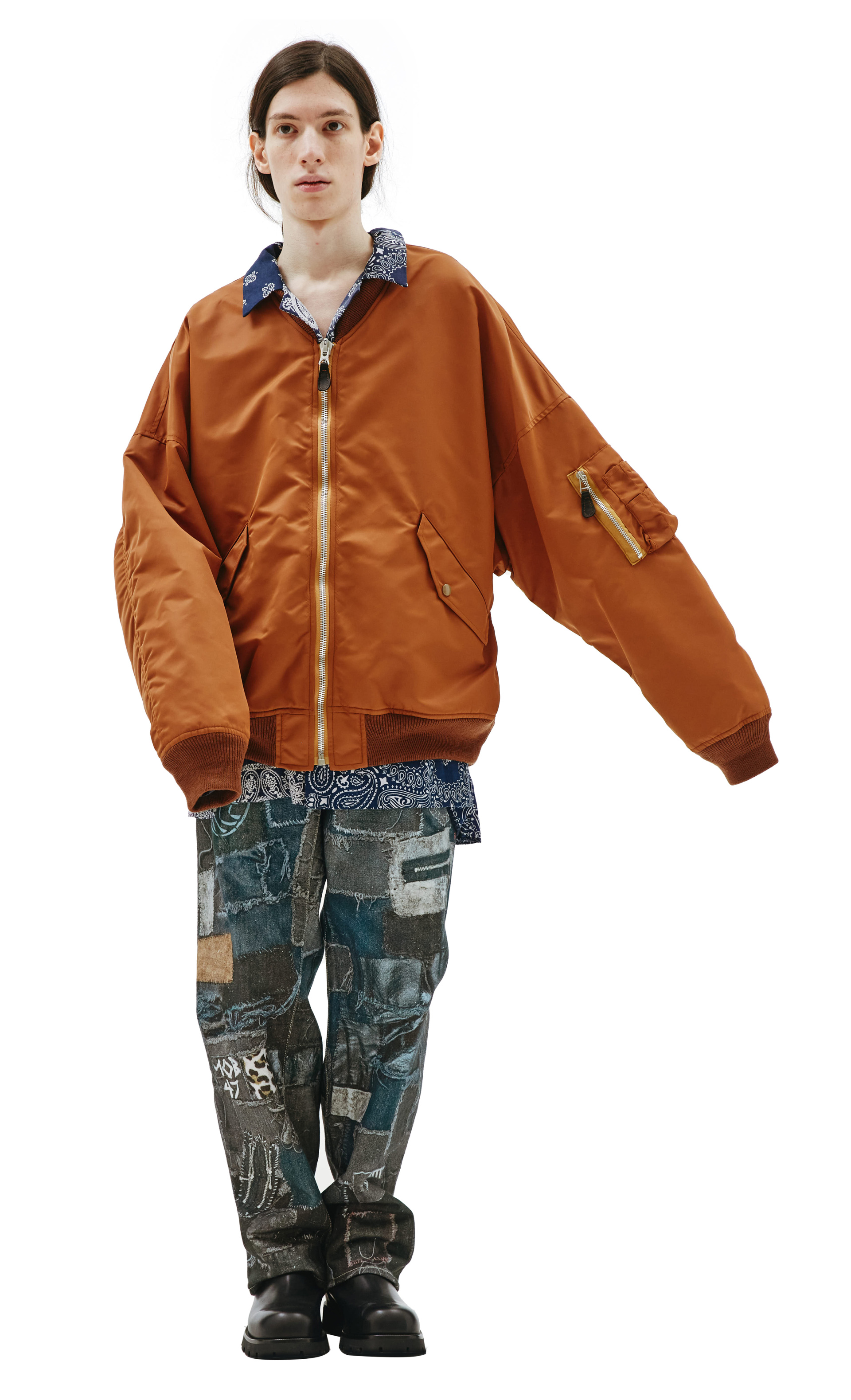 Doublet Onion Vegetable Dyed MA-1 Bomber