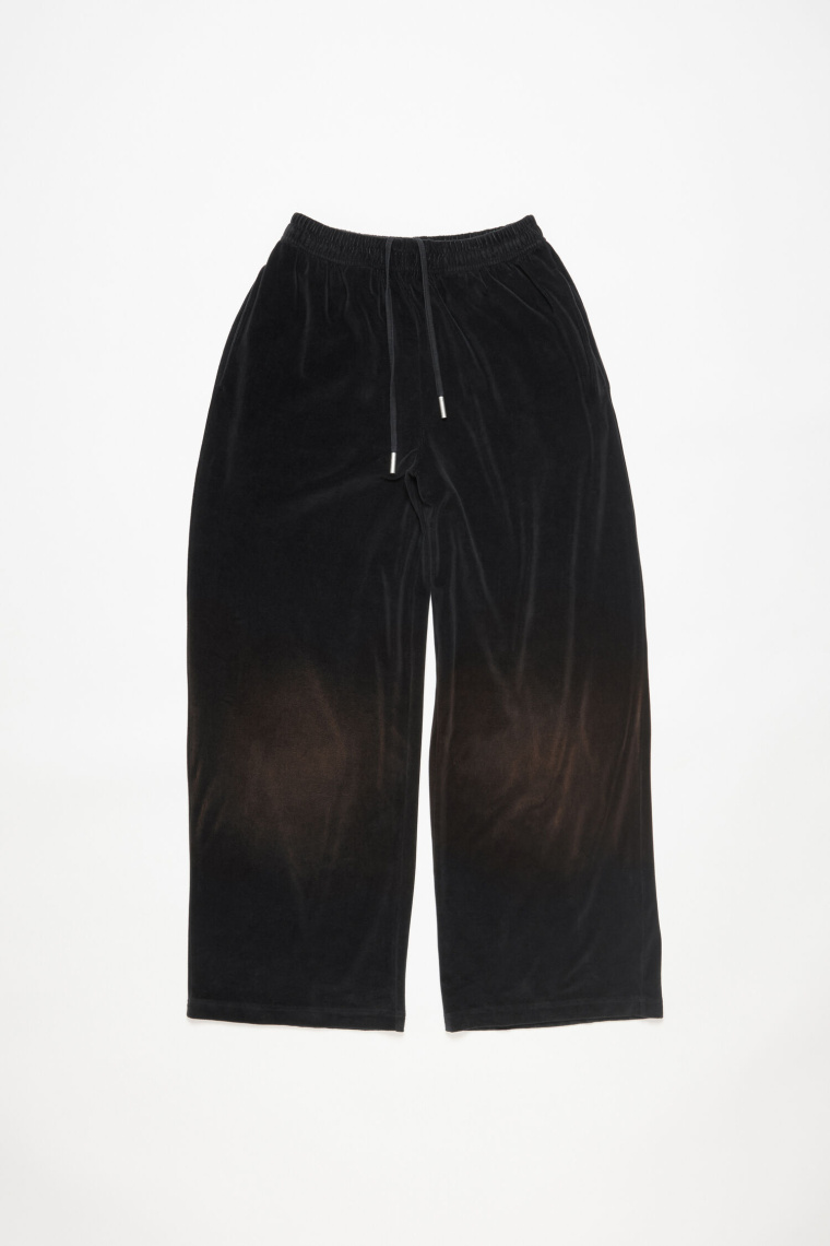 Acne Studios Велюровые брюки с логотипом