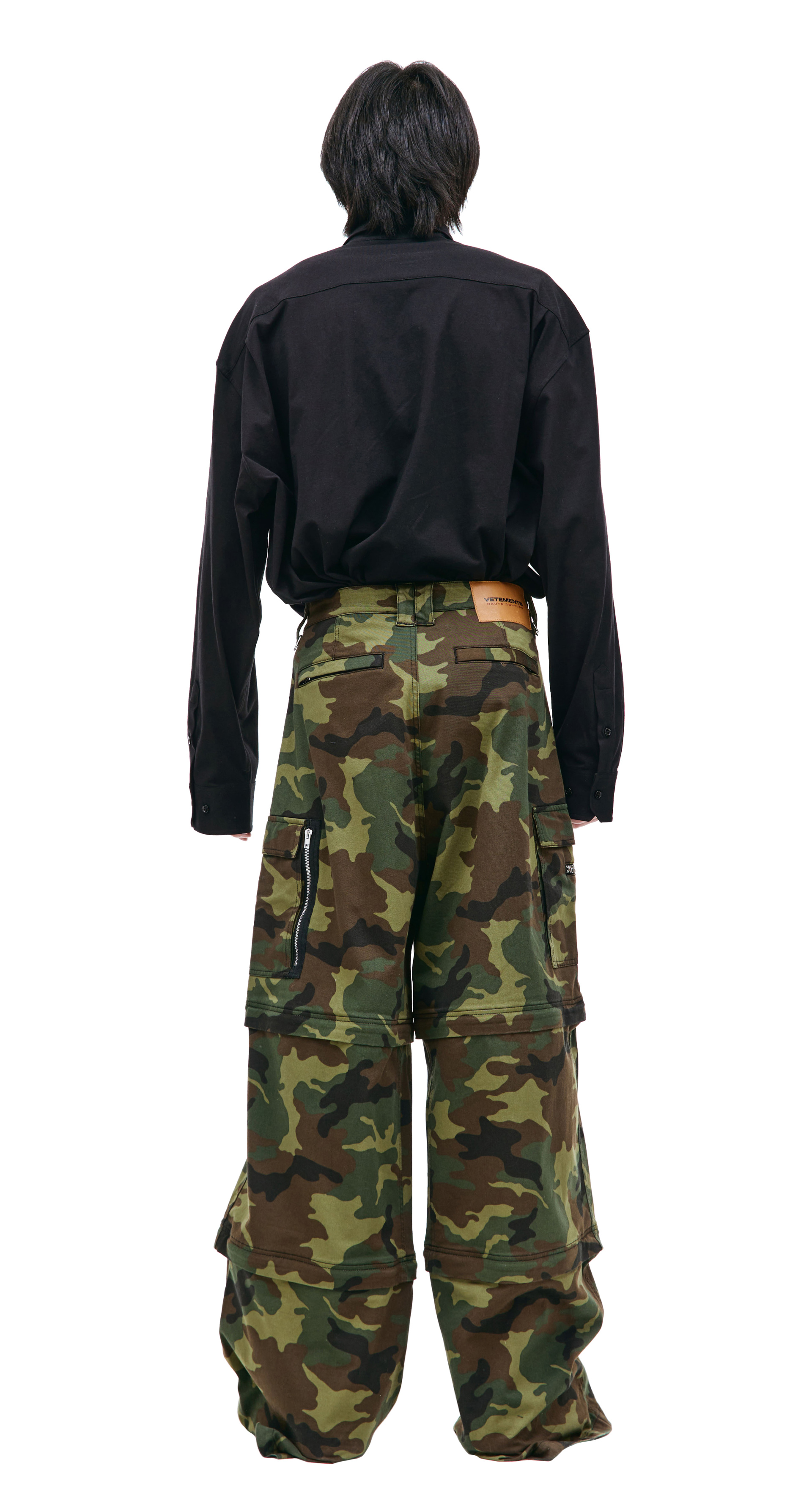 VETEMENTS Transformer camouflage cargo trousers
