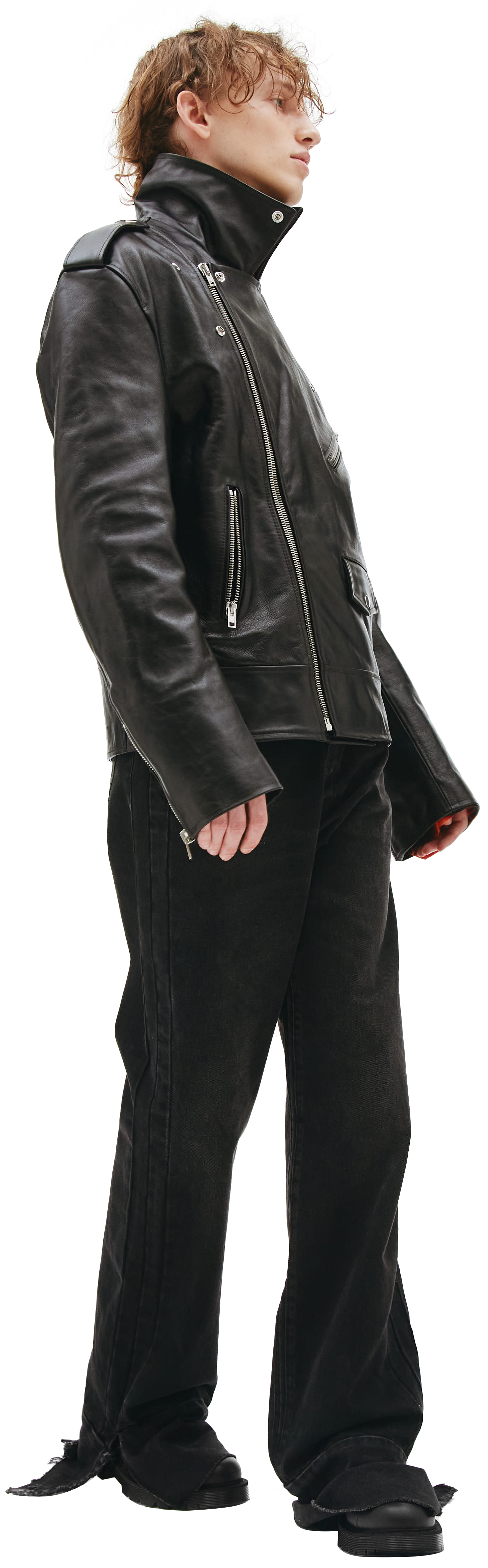 VETEMENTS Leather biker jacket