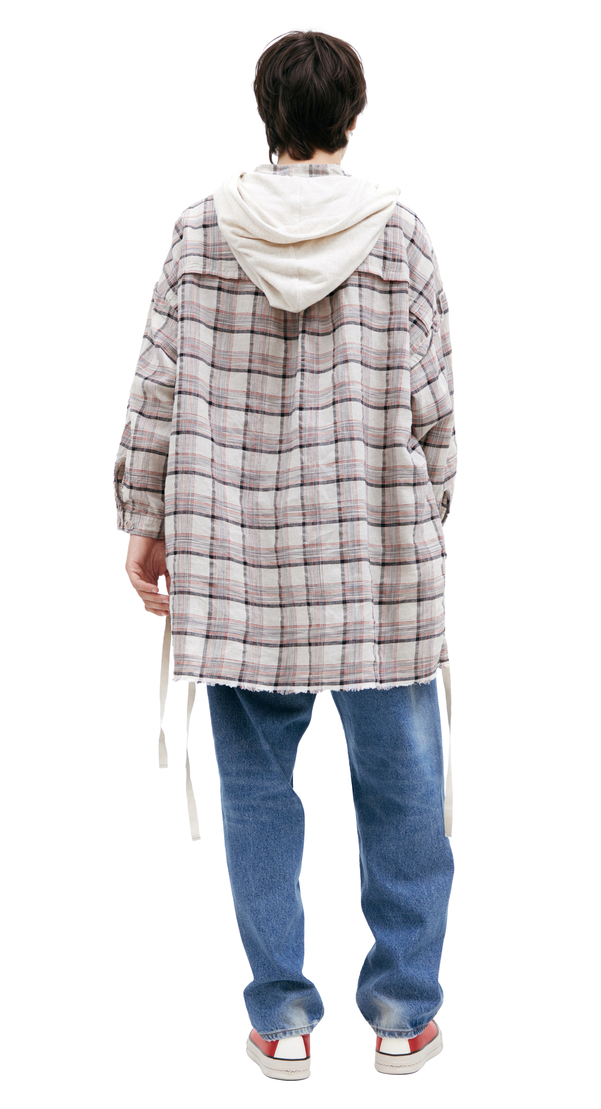 Undercover Checkered shirt with hood