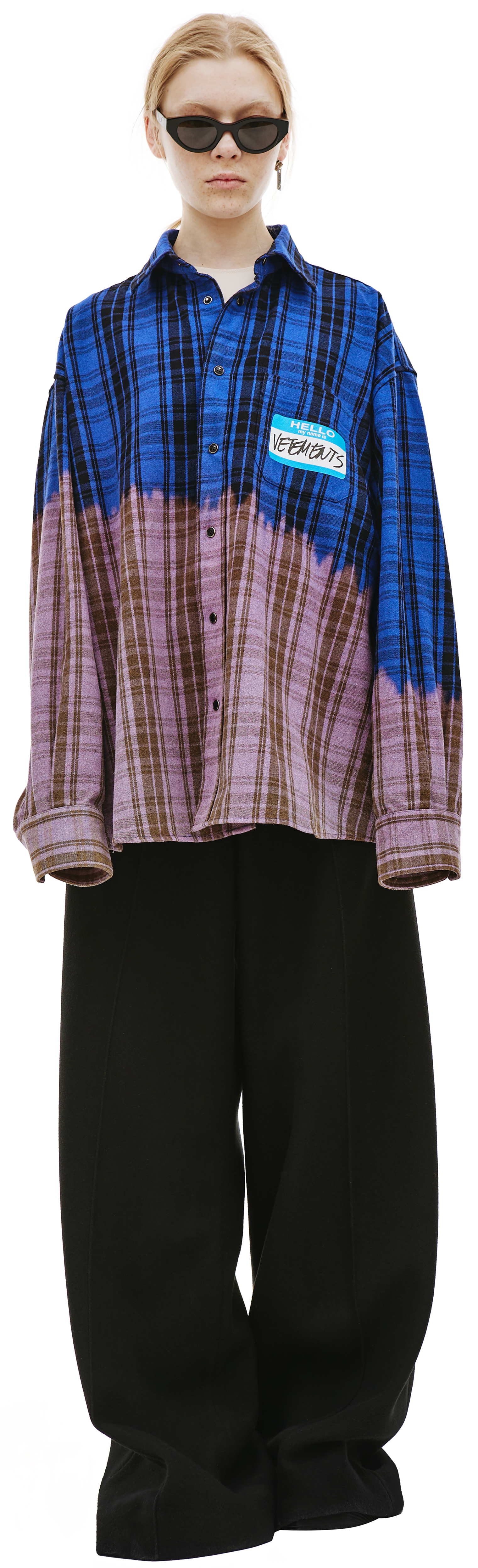 VETEMENTS \'My name is\' checked shirt