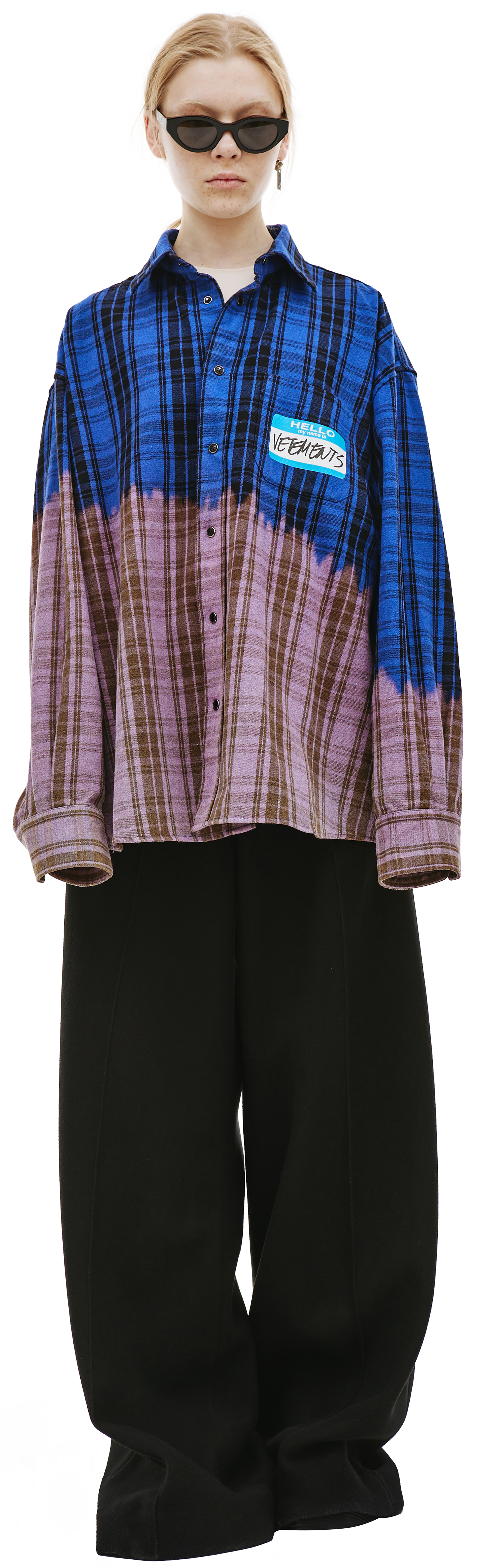 VETEMENTS \'My name is\' checked shirt