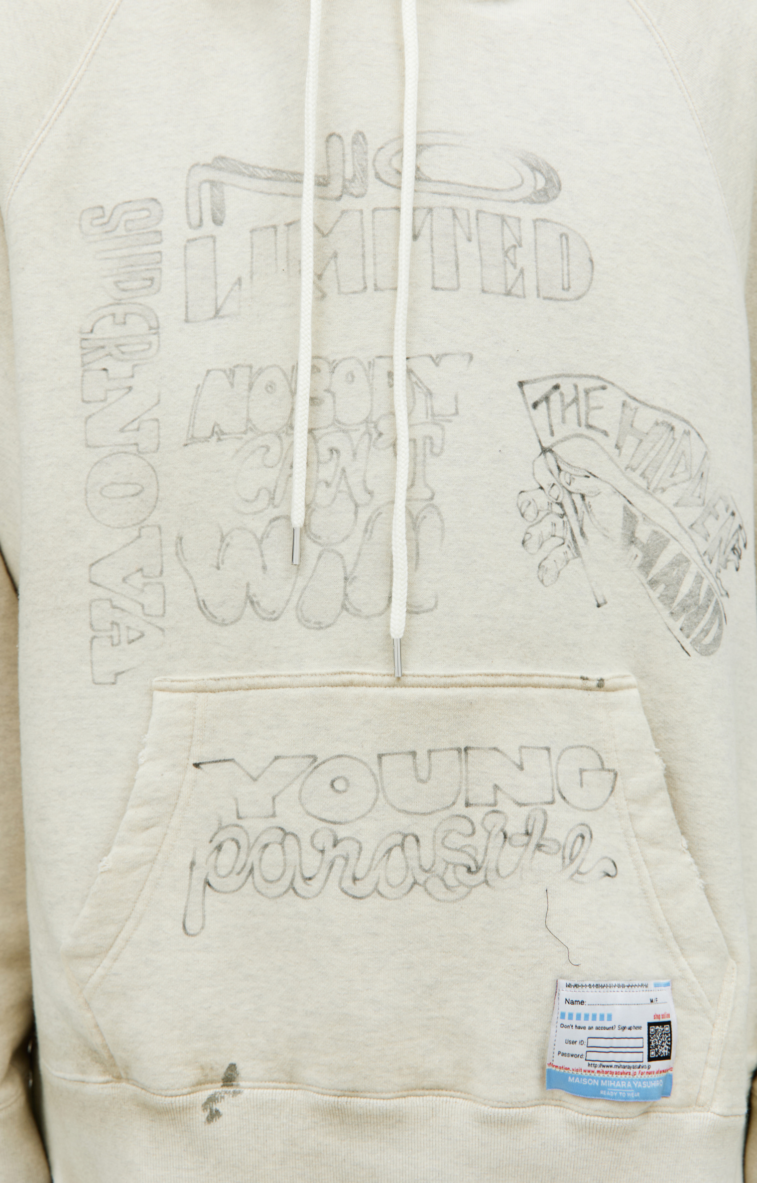 Maison Mihara Yasuhiro Vintage-like printed sweatshirt