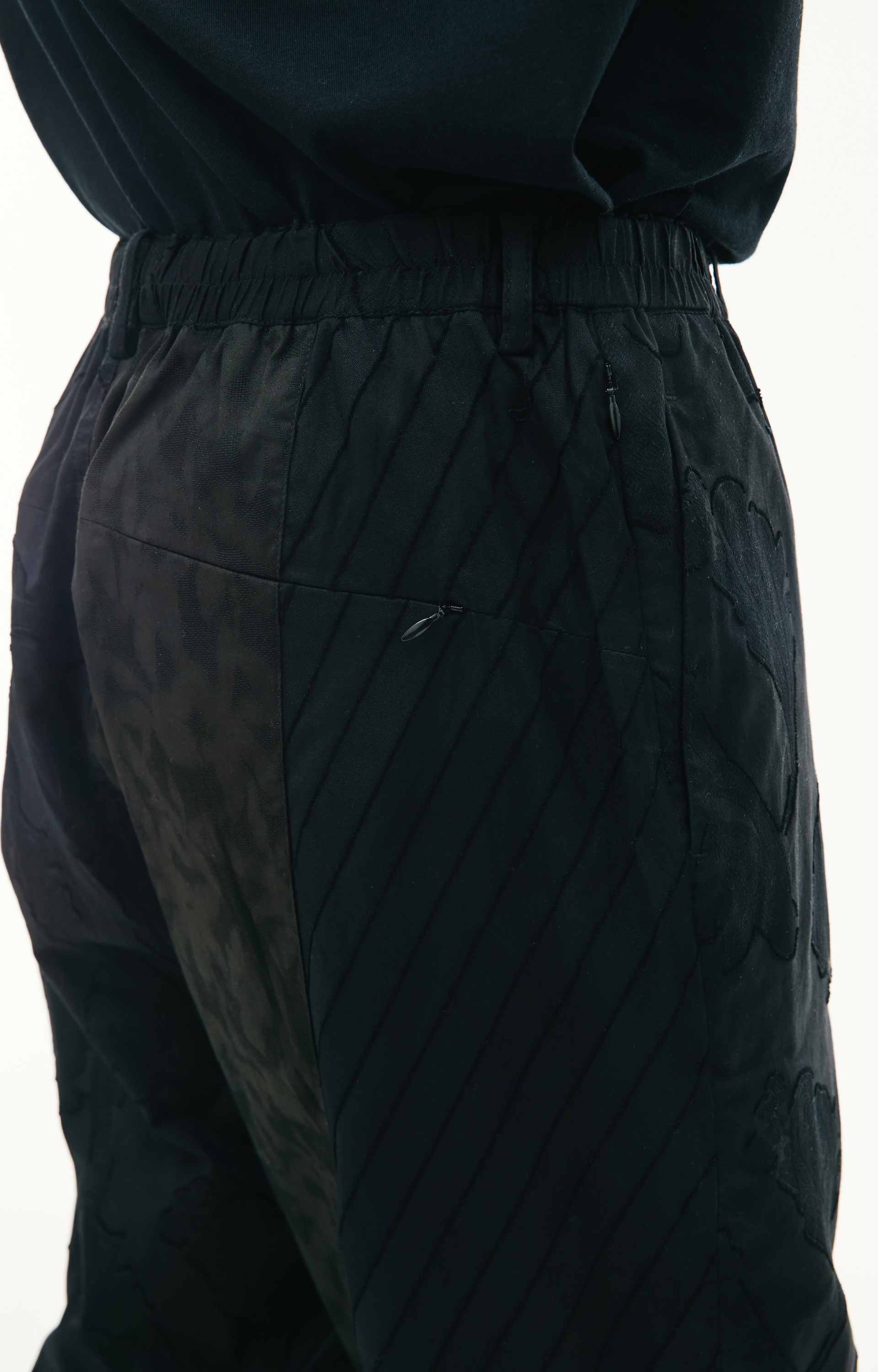 KIMMY Patchwork wide trousers