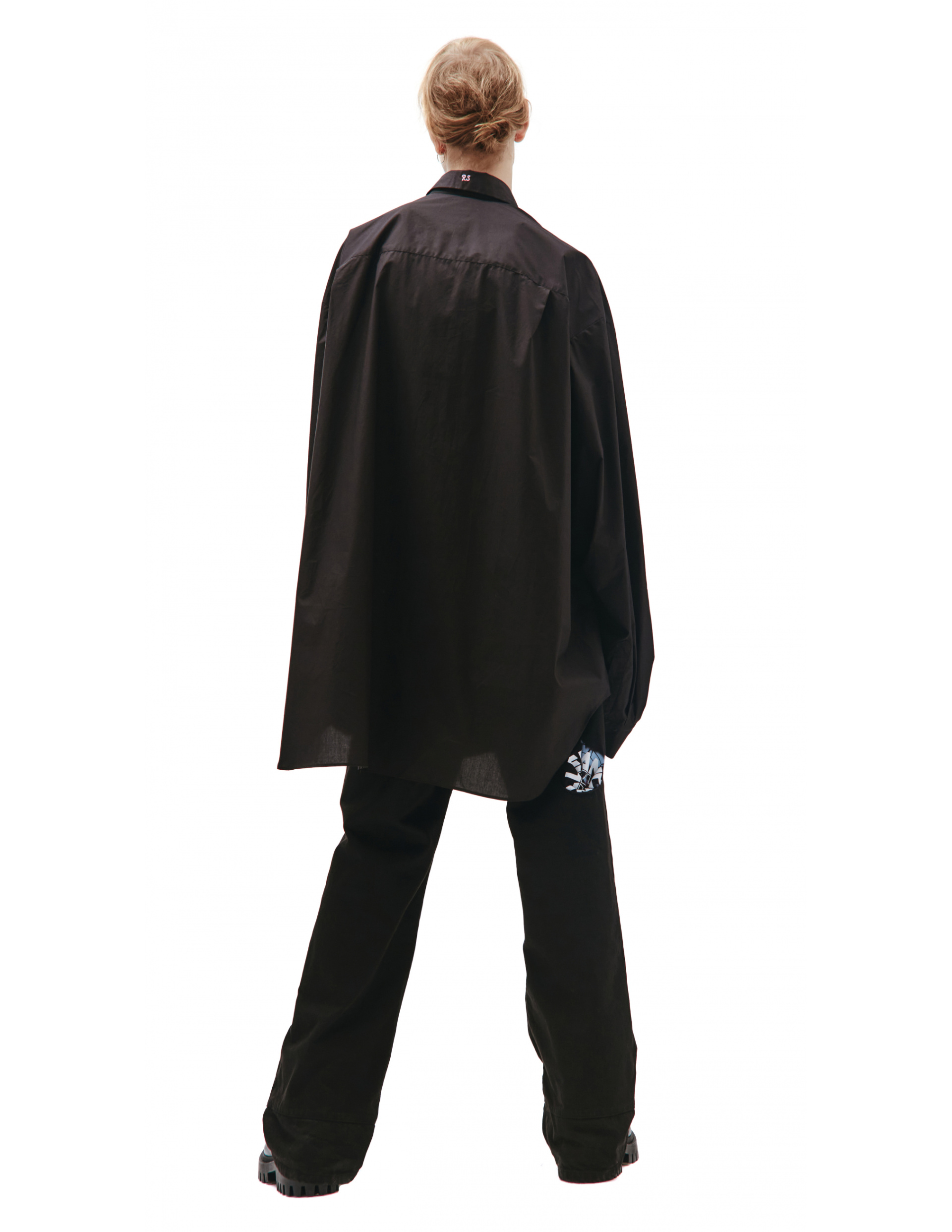 Raf Simons Black Oversize Synchronicity Shirt