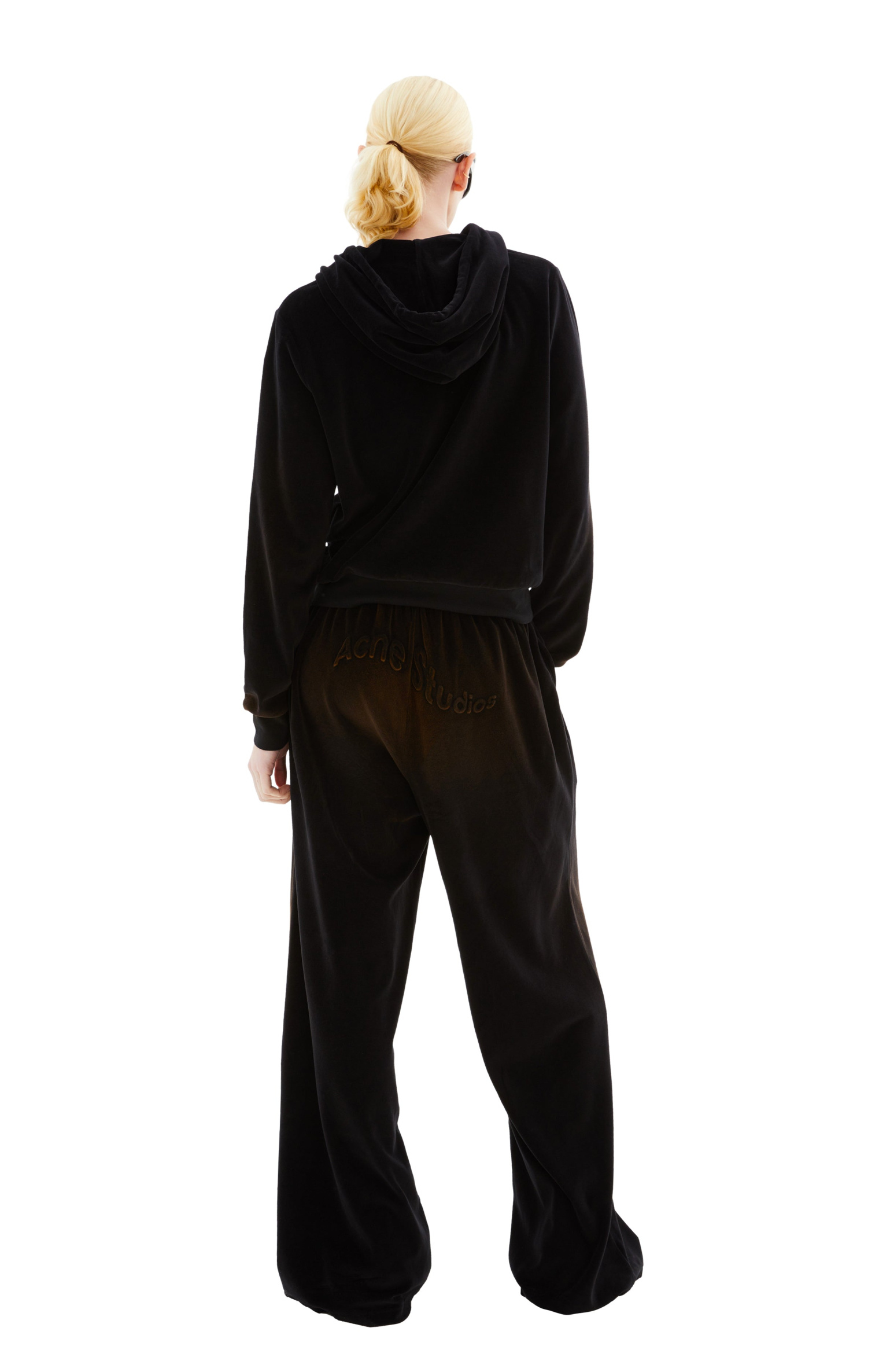 Acne Studios Velour Hooded Sweater
