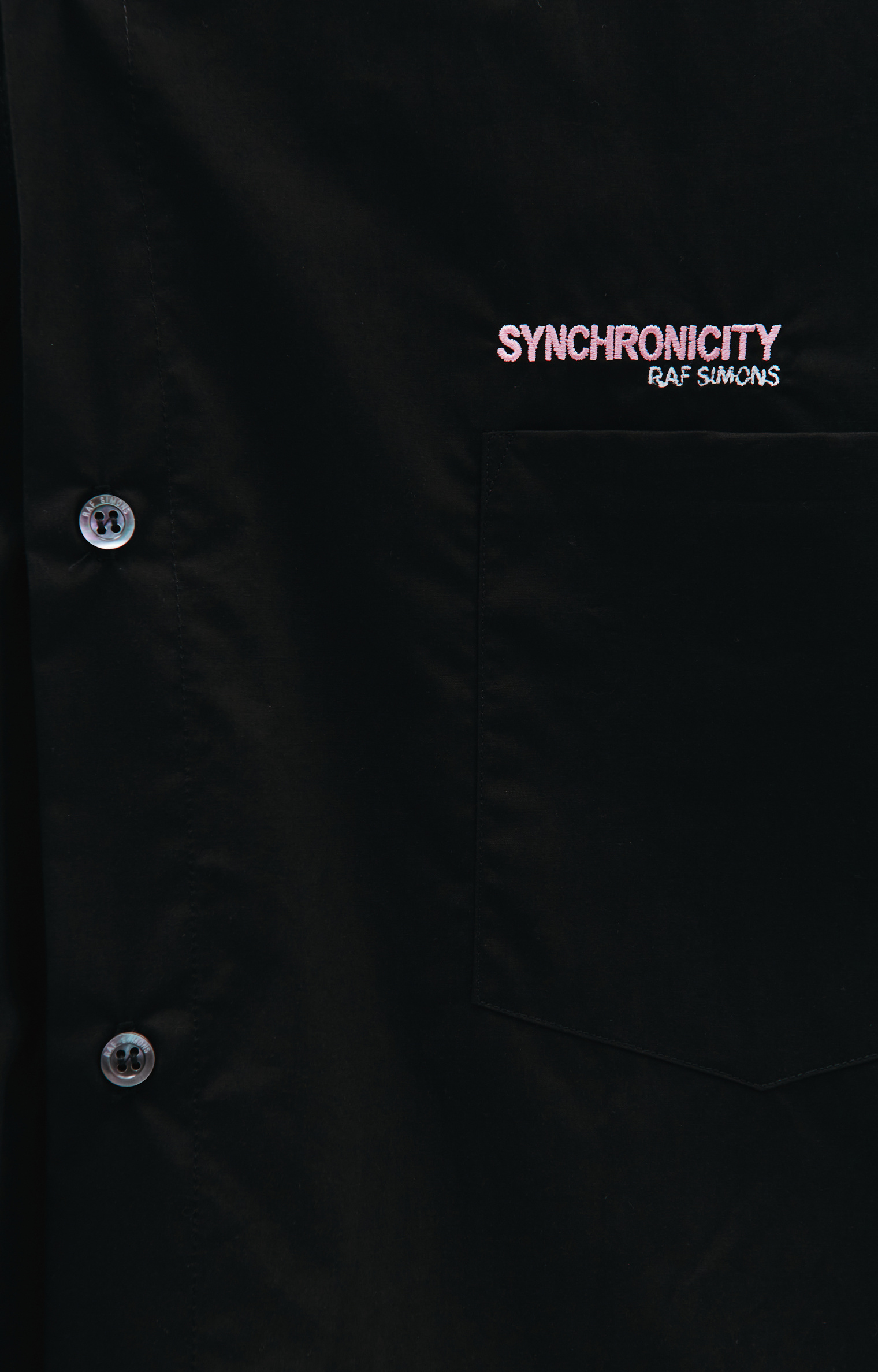 Raf Simons Black Oversize Synchronicity Shirt