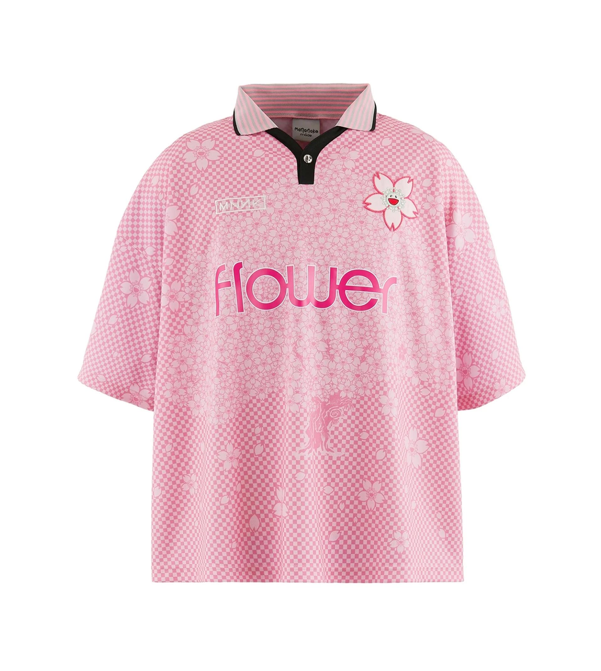 MONONOKE MADE Pink T-shirt with a cherry blossom print