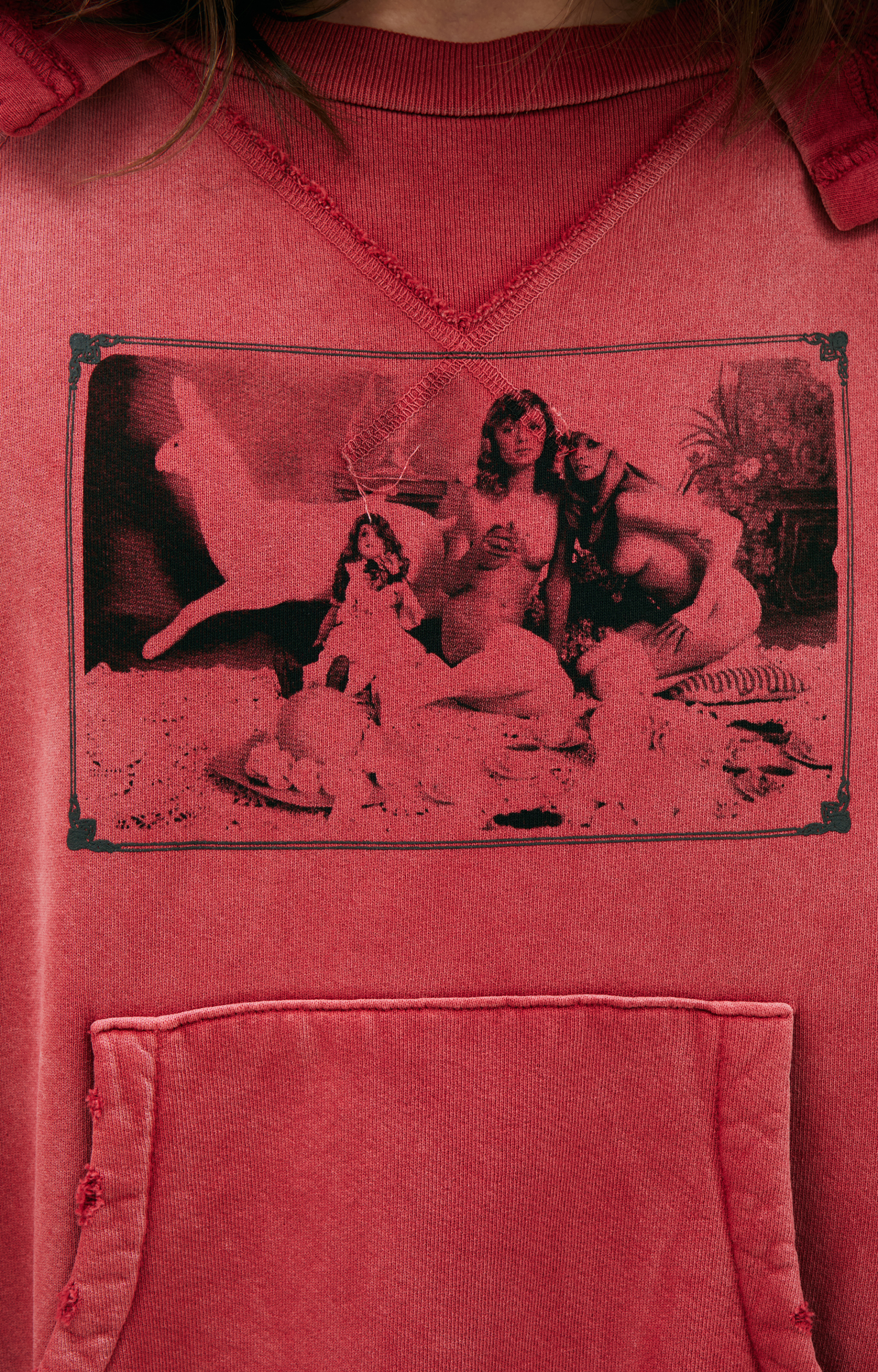 Enfants Riches Déprimés Red print hoodie