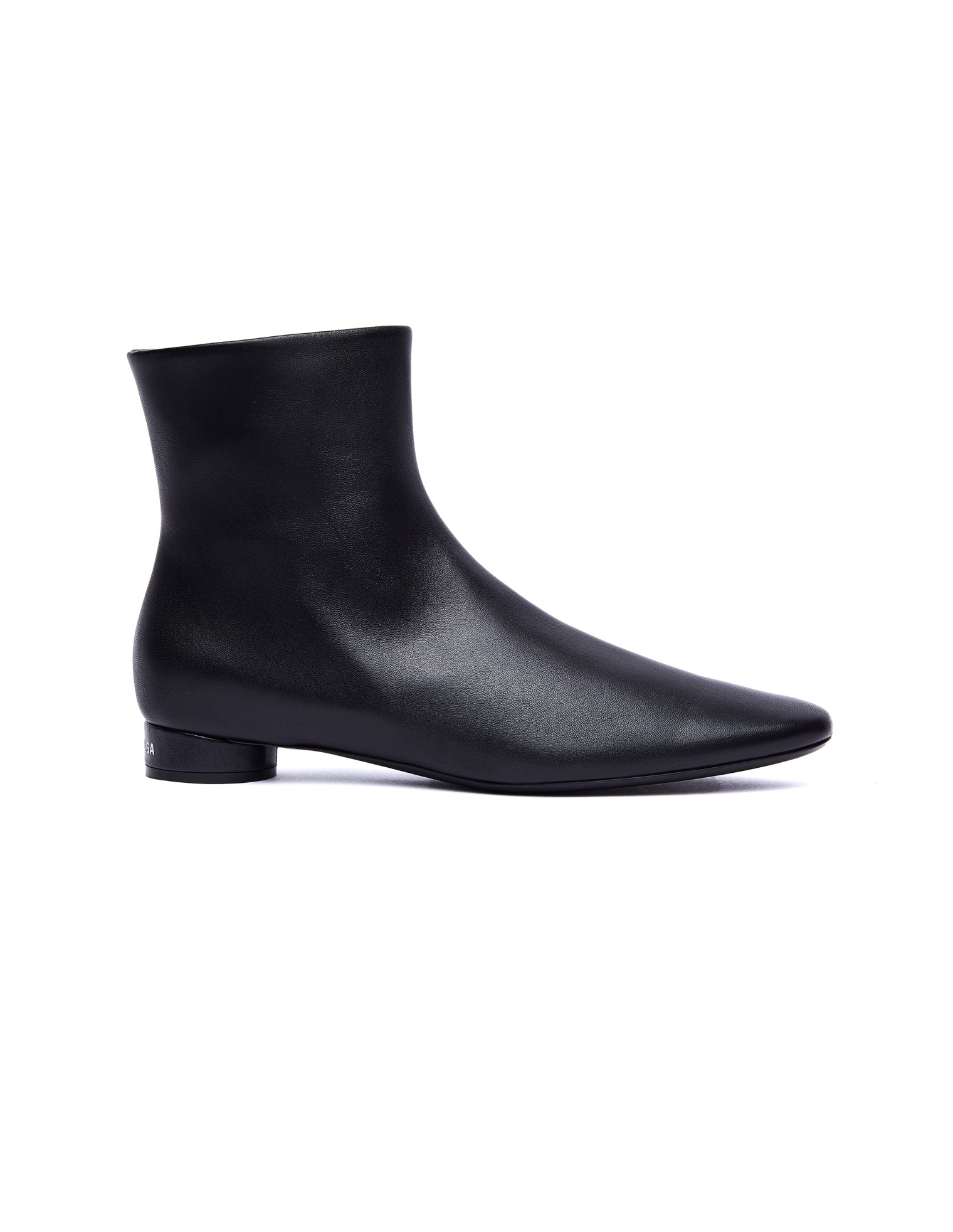 Balenciaga Black Leather Oval 20MM Boots