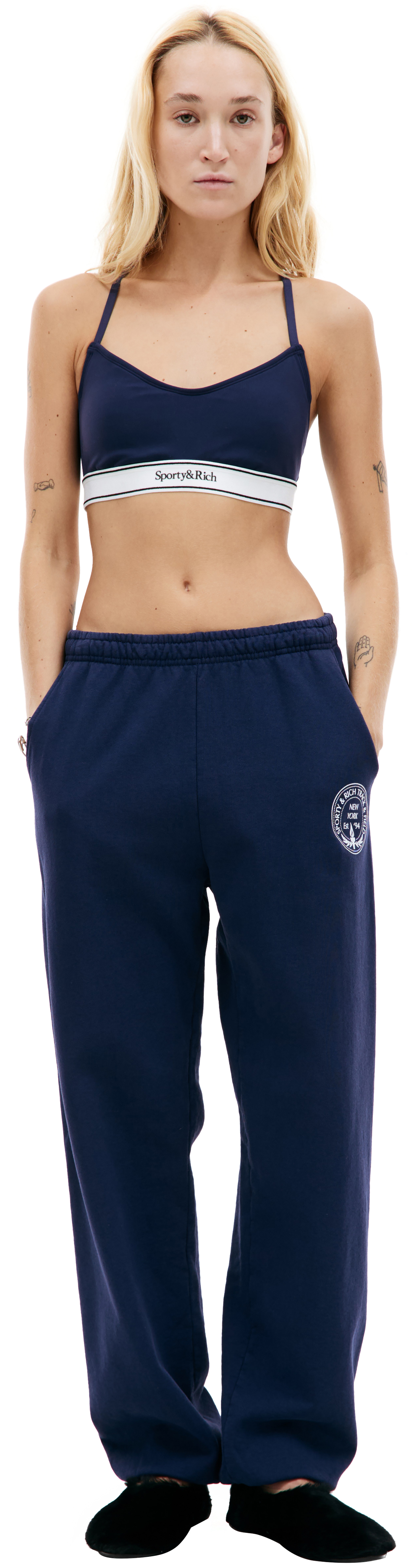 SPORTY & RICH Central Park cotton sweatpants