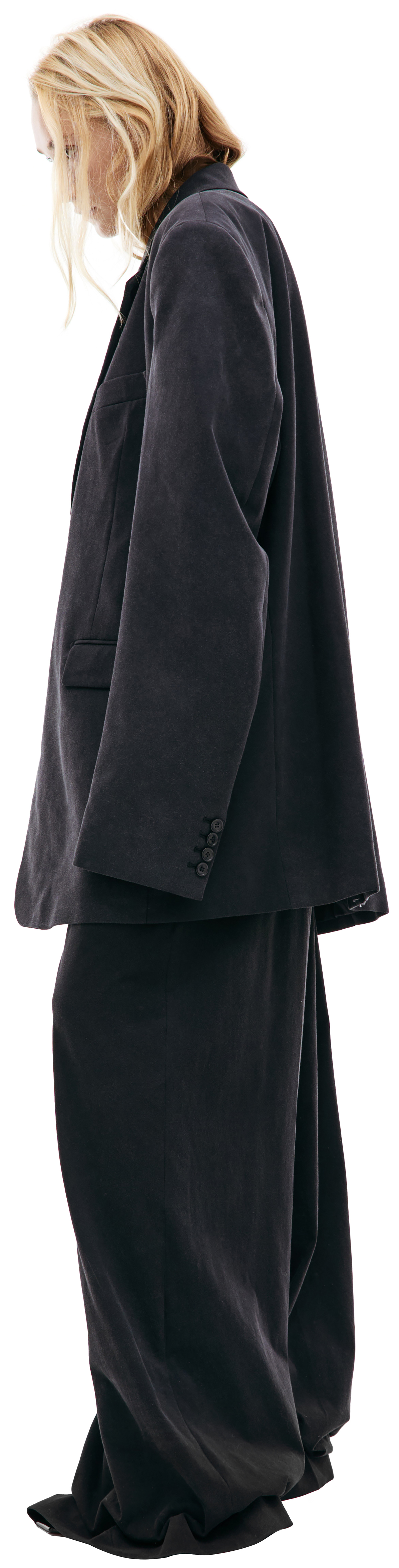 VETEMENTS Оверсайз пиджак из выстиранного хлопка