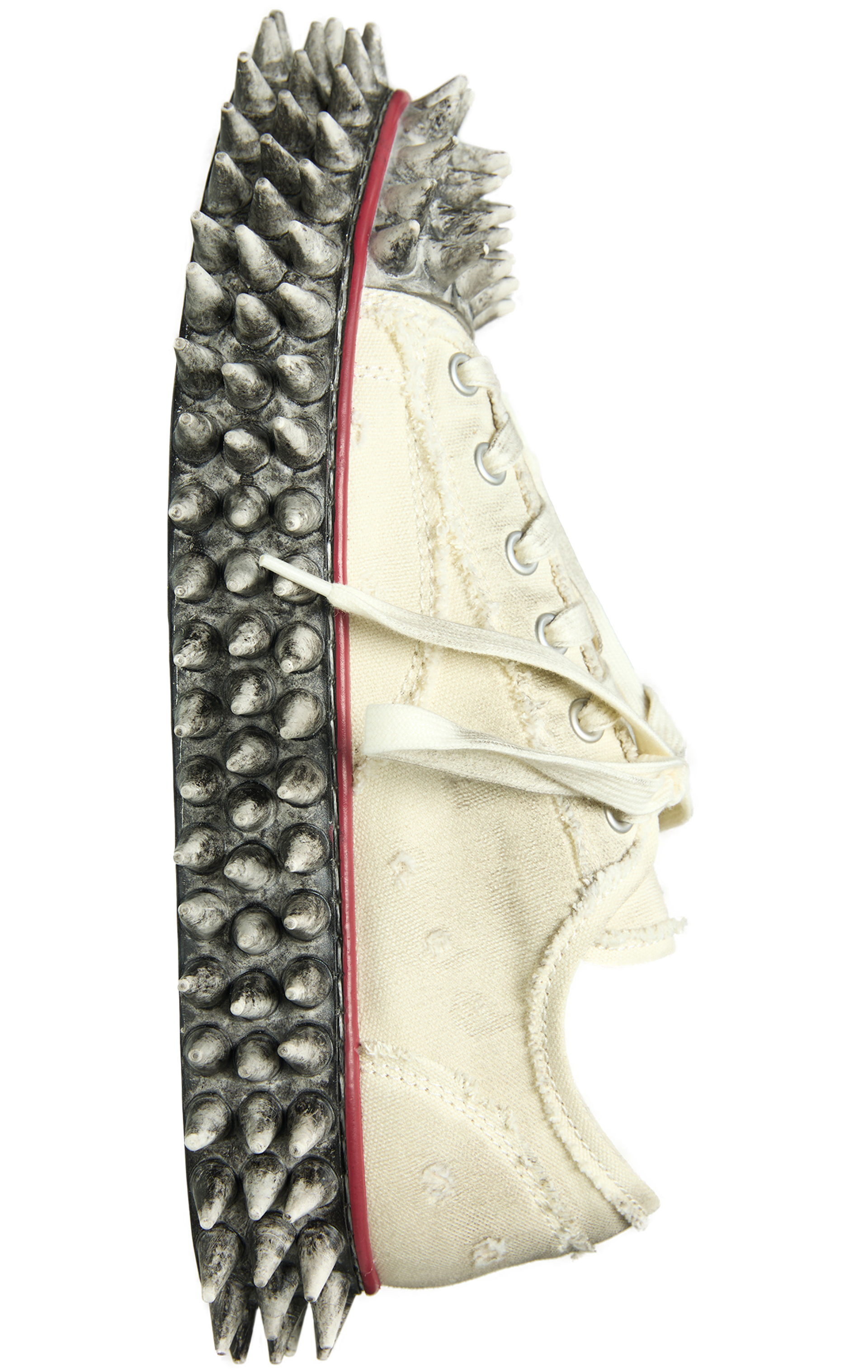 Doublet DIRTY SPIKE TOE CAP CANVAS SNEAKER