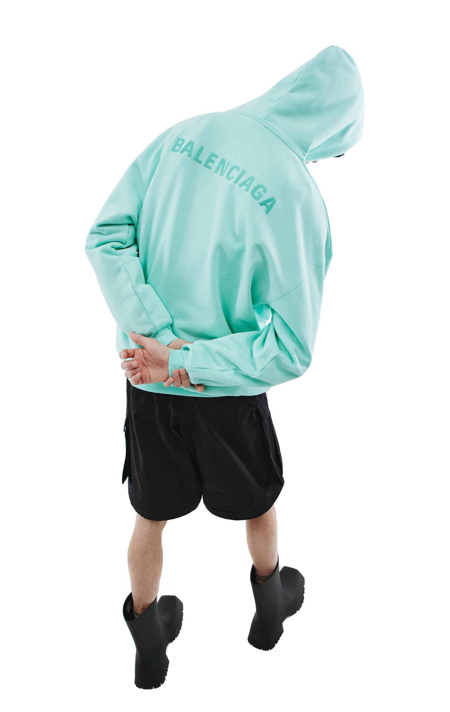 Balenciaga Mint Logo Hoodie