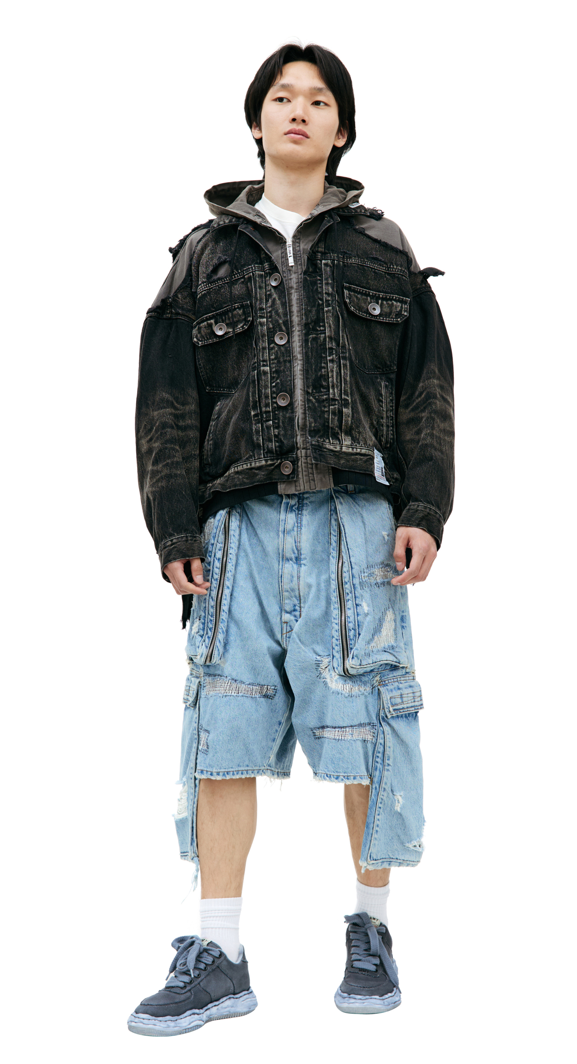 Maison Mihara Yasuhiro Destroyed denim jacket