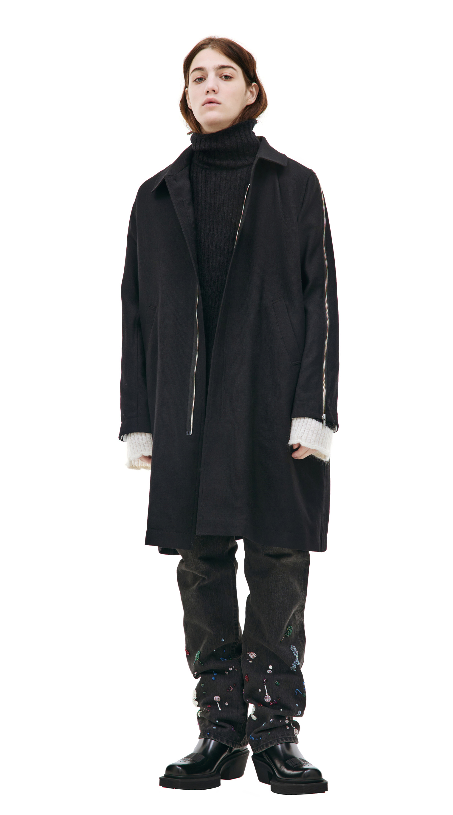 Undercover Black zip coat
