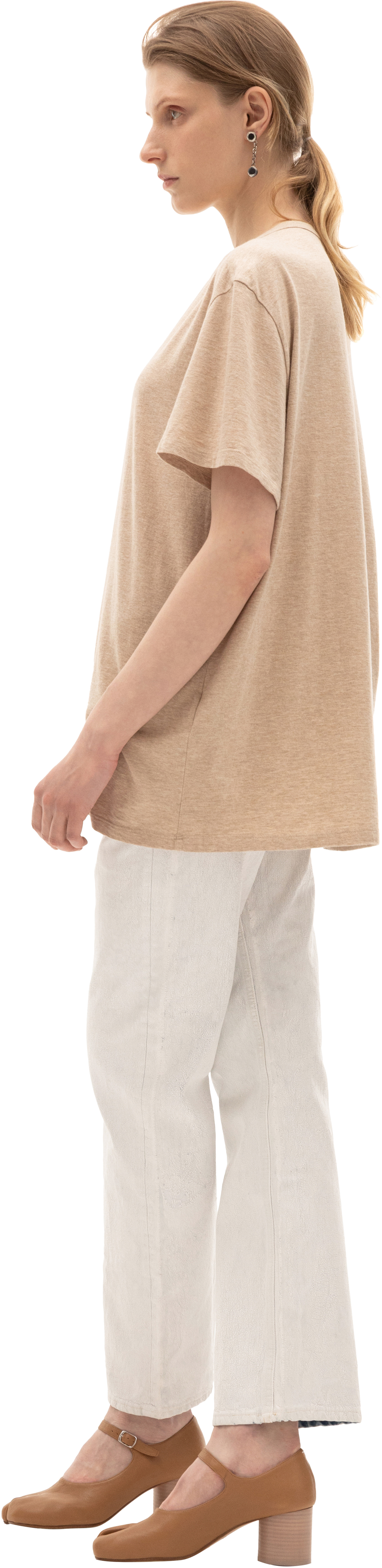 Maison Margiela Beige Logo T-shirt